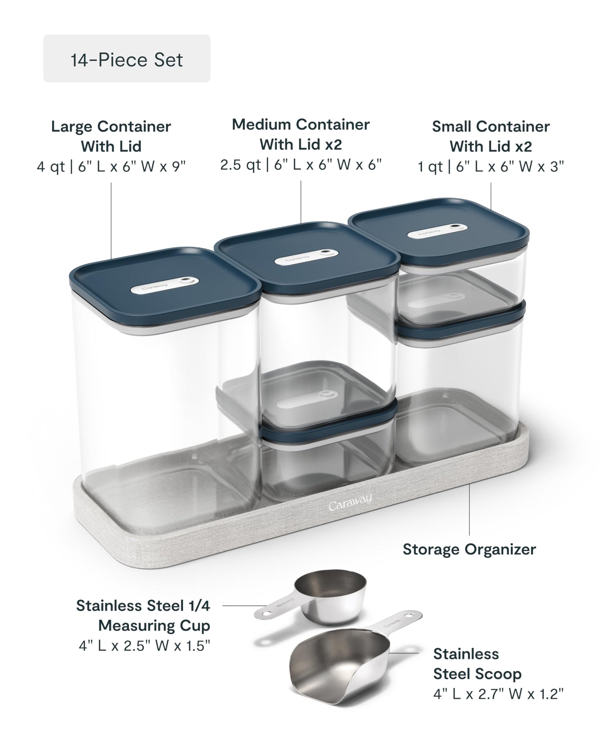 13 Piece Glass Airtight Food Storage Containers with Lids (13 Count)
