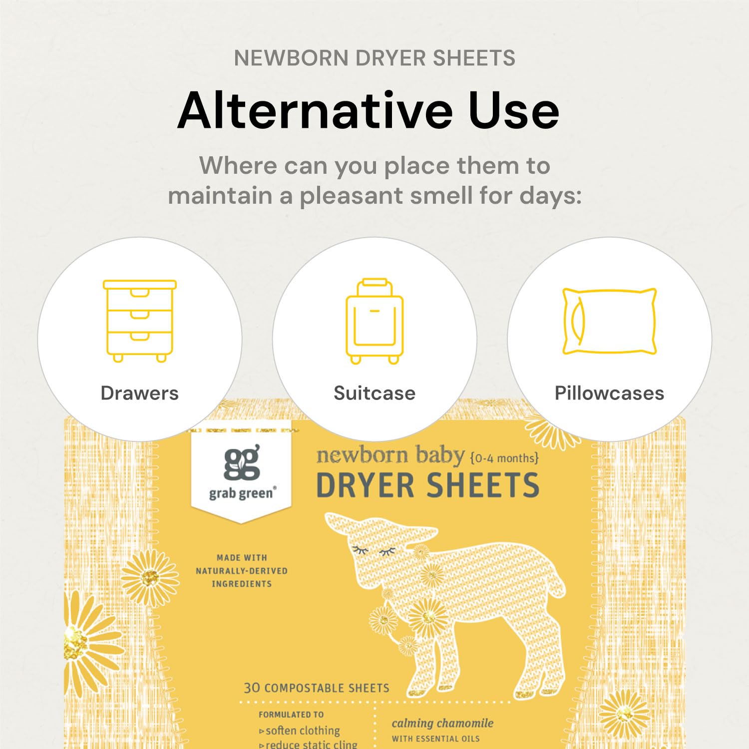 Newborn Baby Dryer Sheets (40 Count)