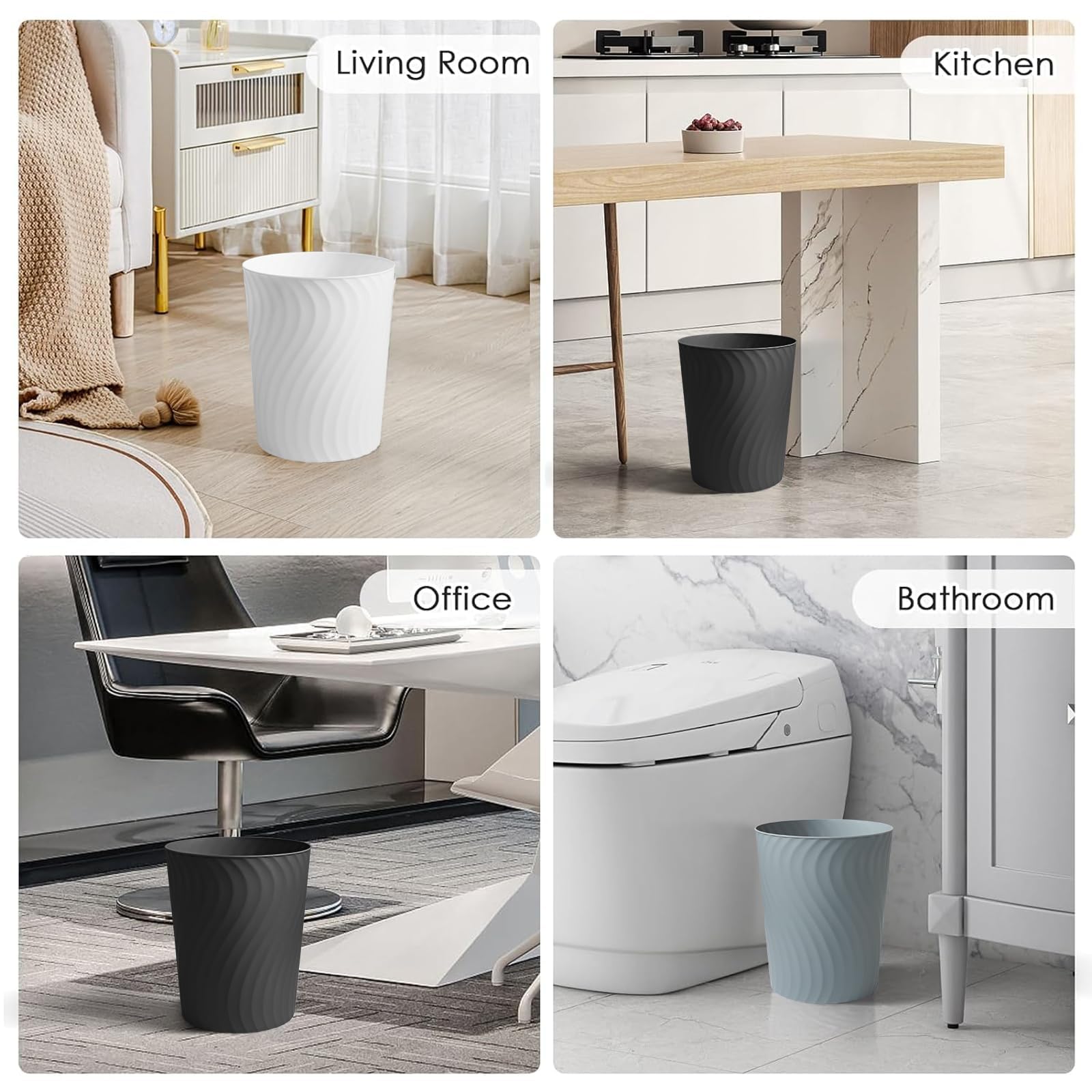 Small Trash Can (3 Count)