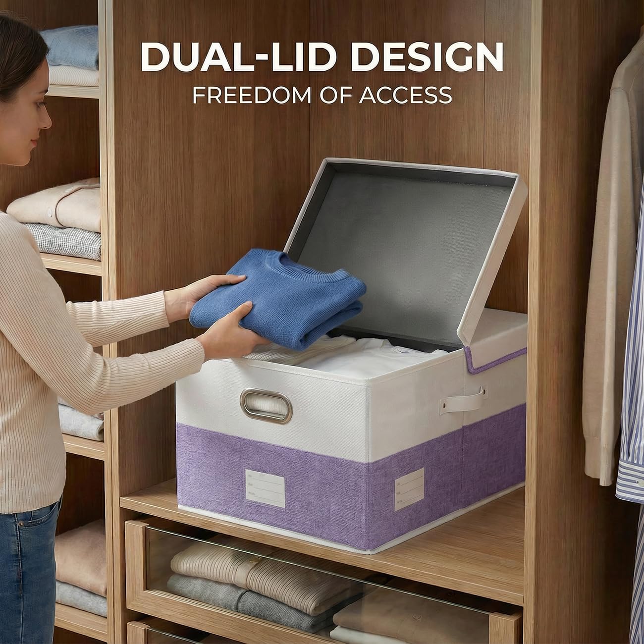 Storage Bins with Lids [3 (3 Count)