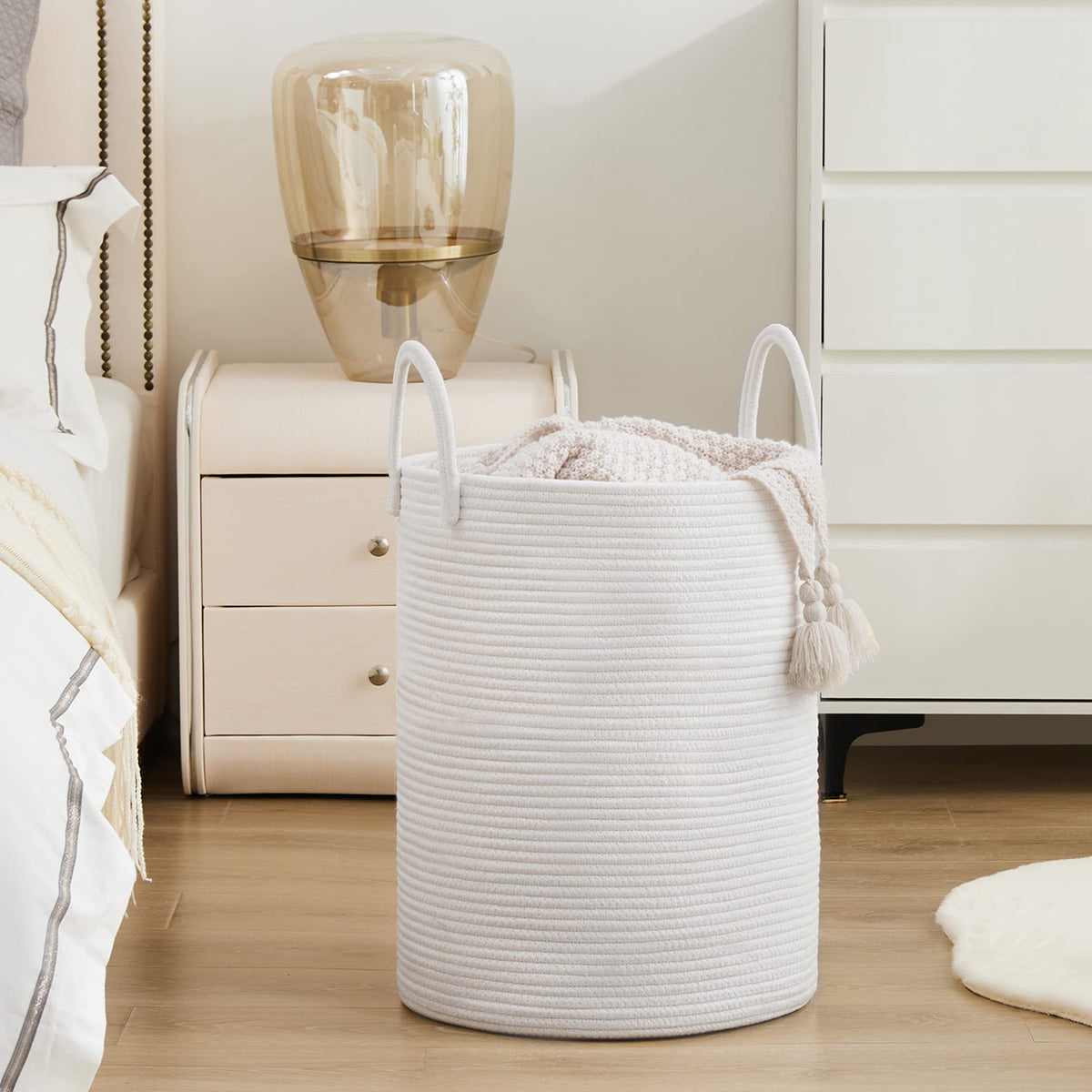 Woven Rope Laundry Hamper Basket by YOUDENOVA - ModHome Supplies