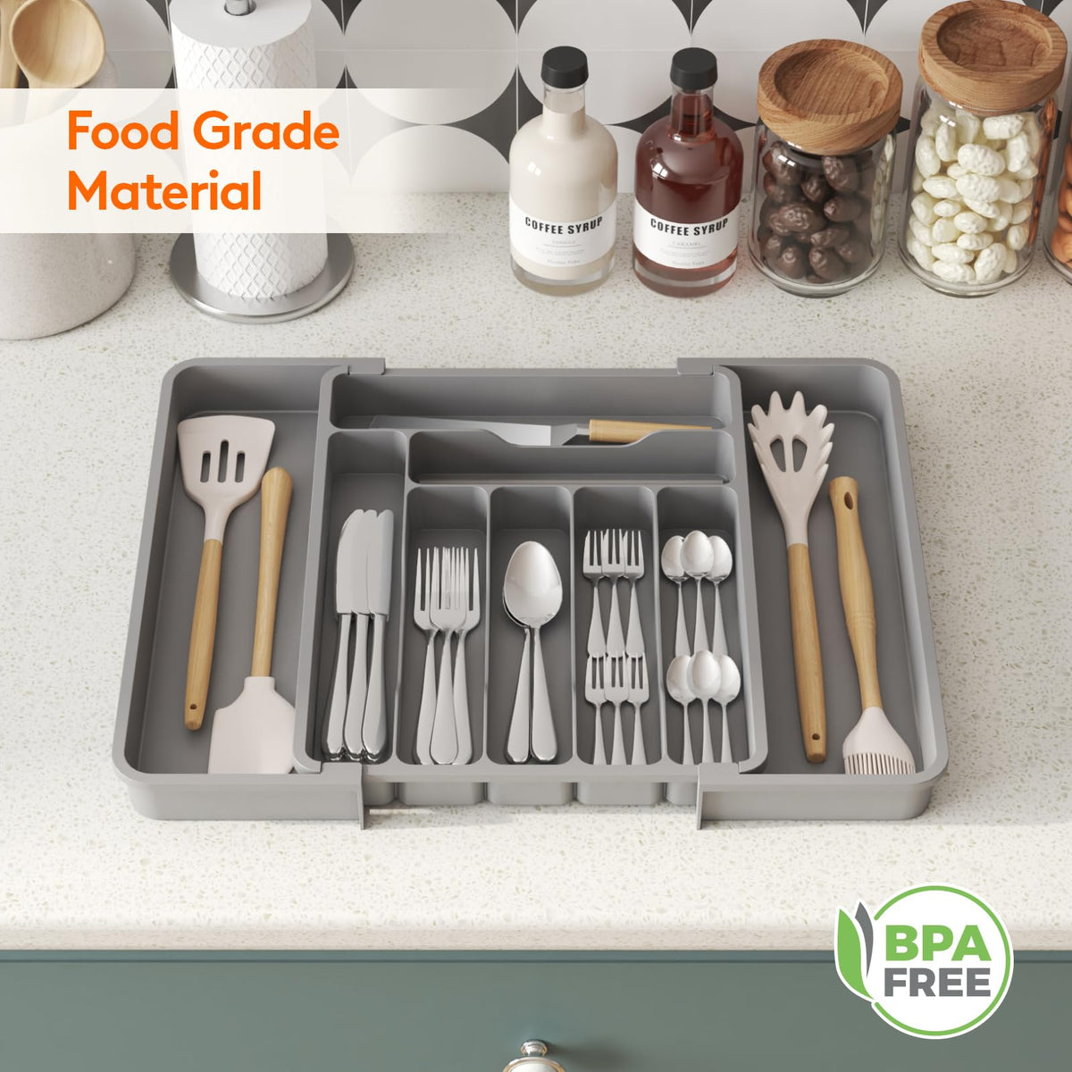 Utensil Organizer for Kitchen Drawer