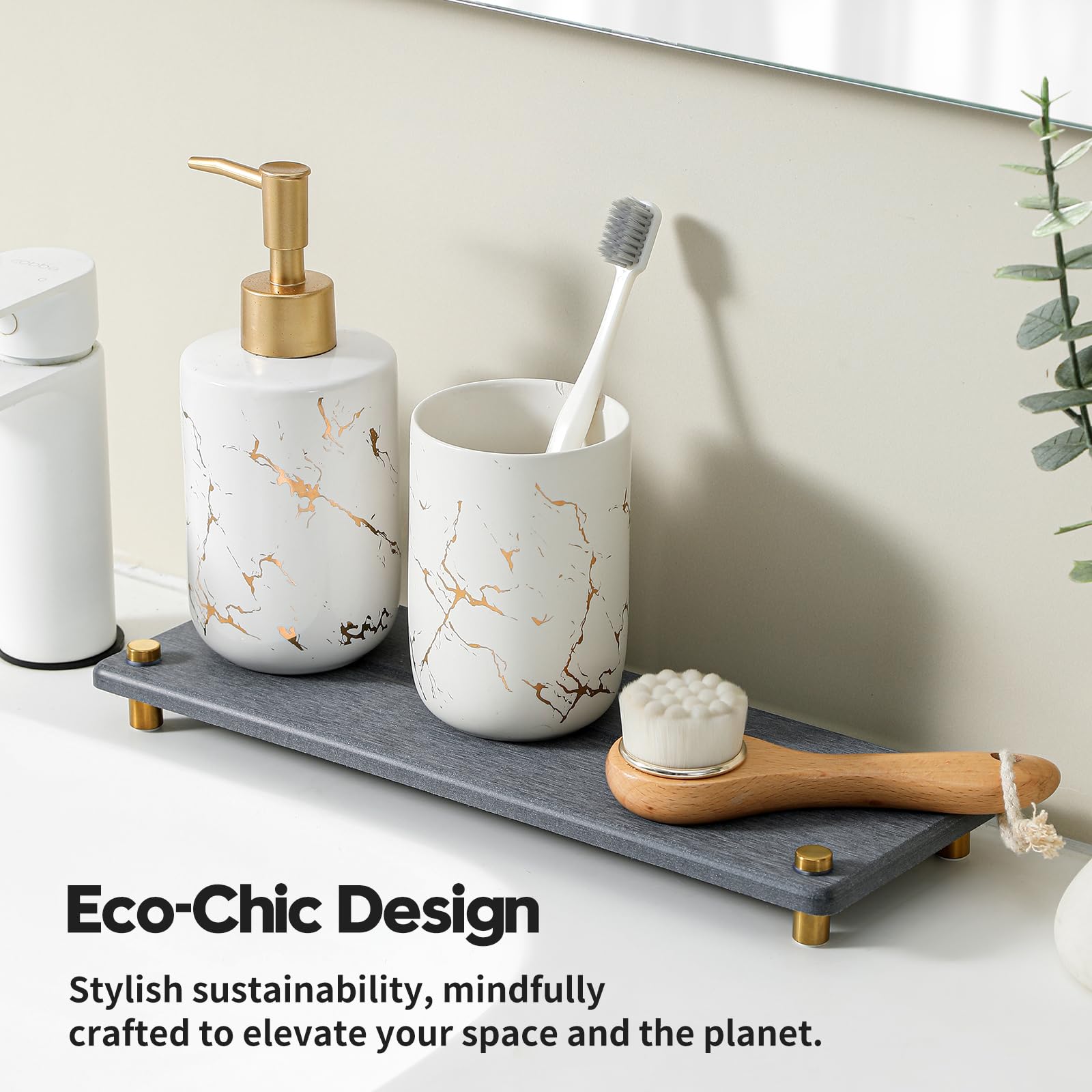 Kitchen Sink Caddy Water Absorbing Stone Drying Tray