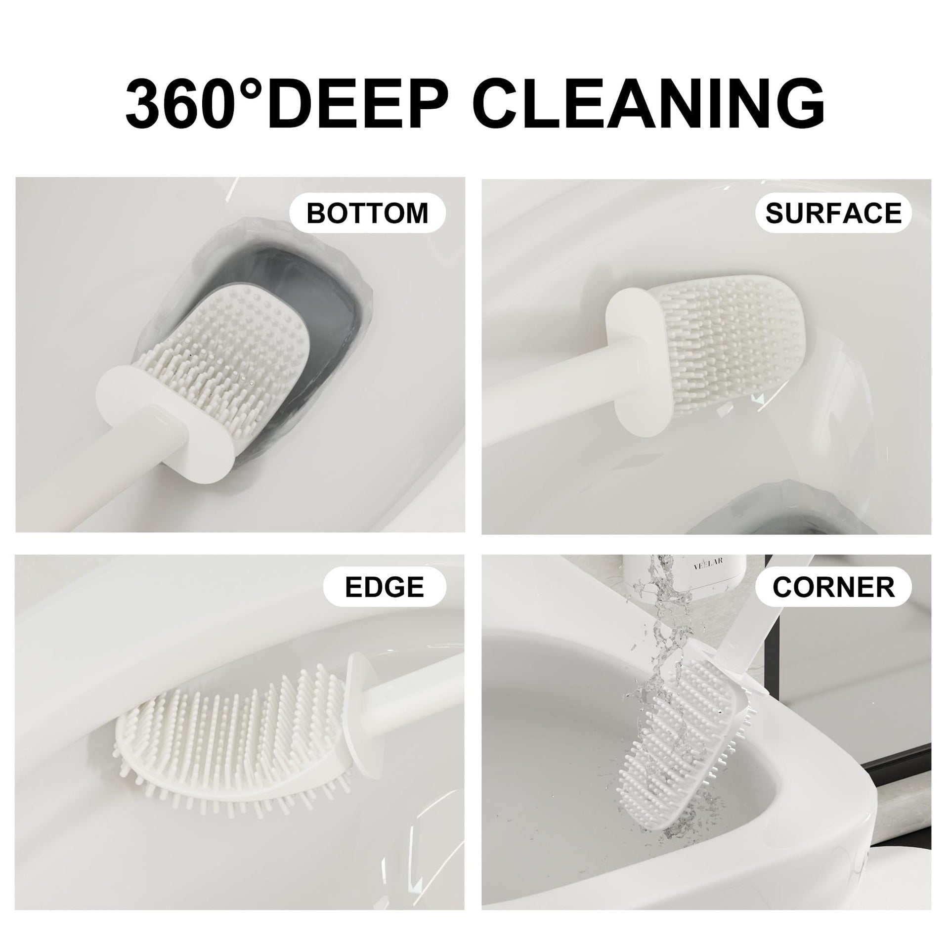 Toilet Brush and Holder Set