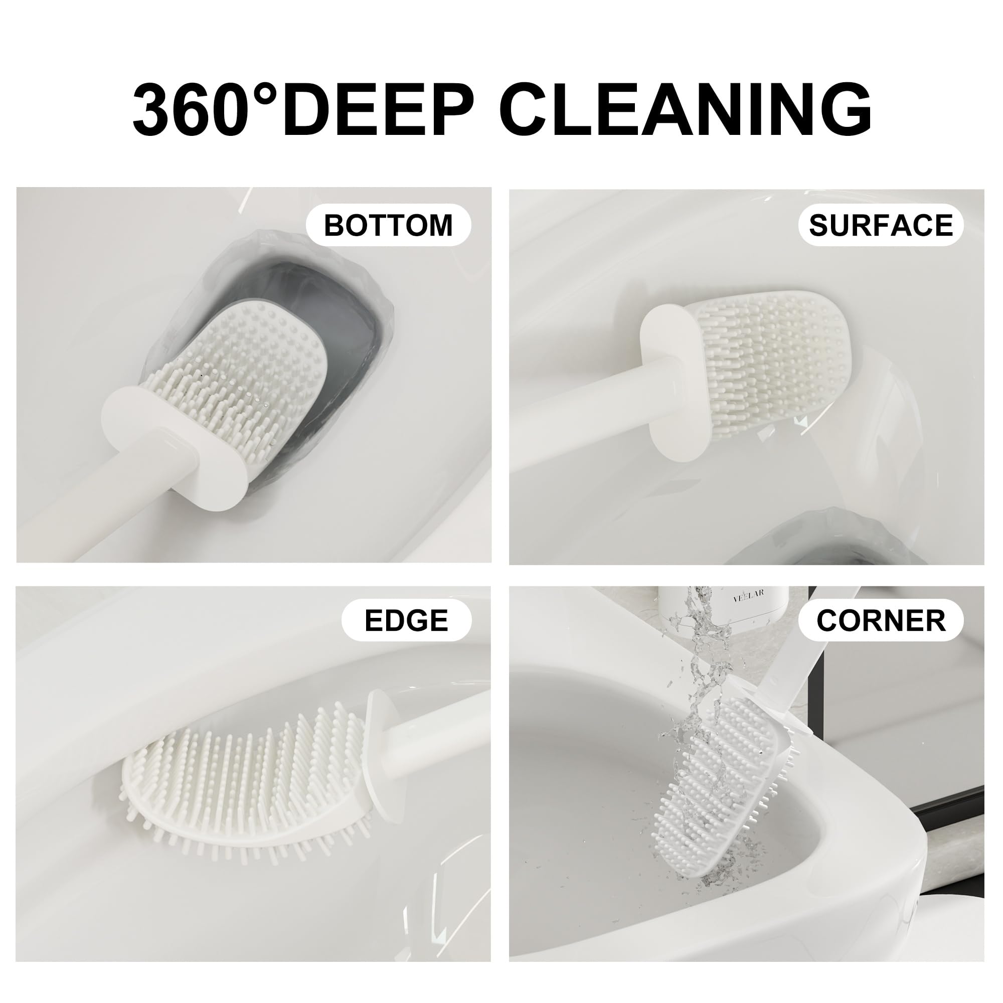 Toilet Brush and Holder Set