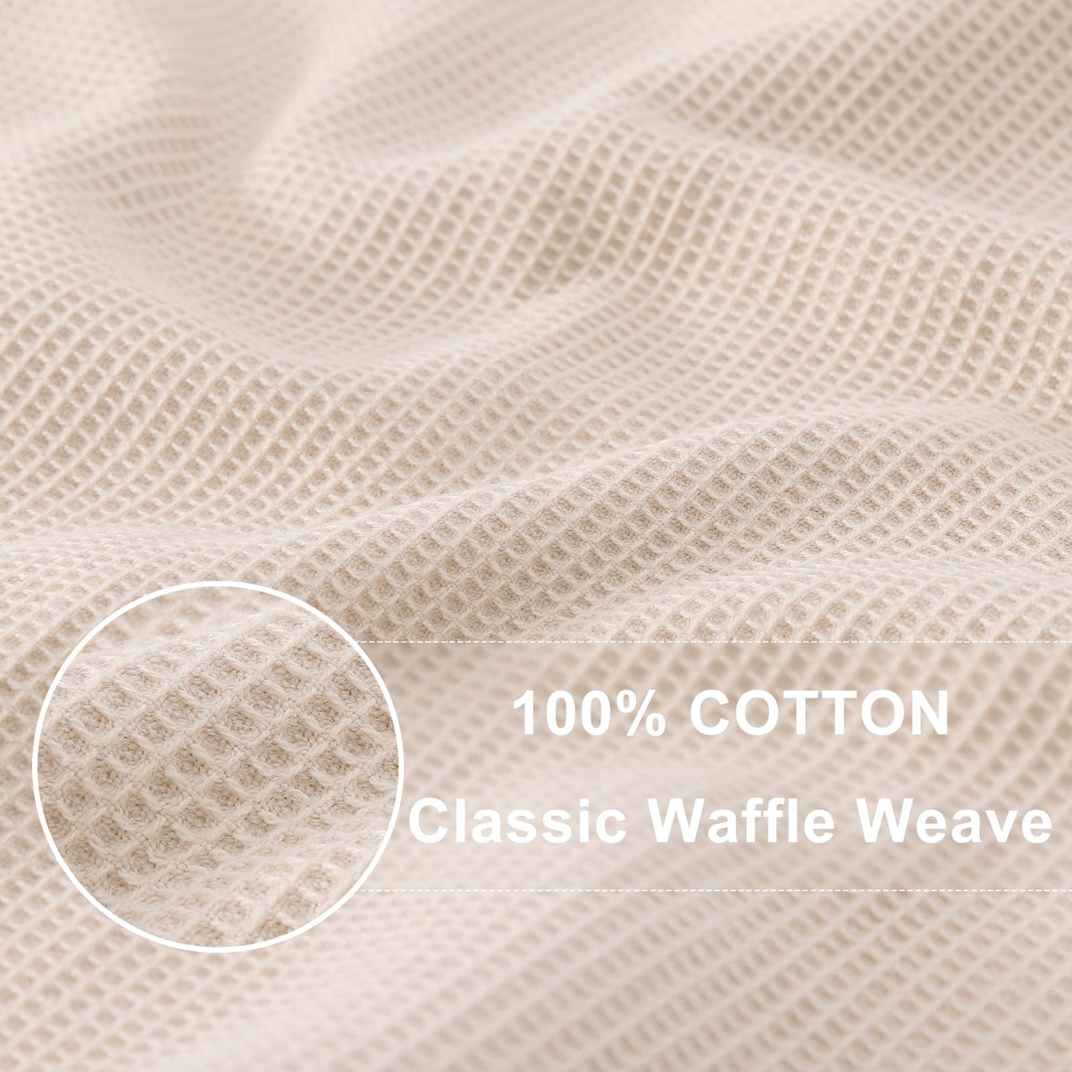 100% Cotton Waffle Weave Kitchen Towels (6 Count)