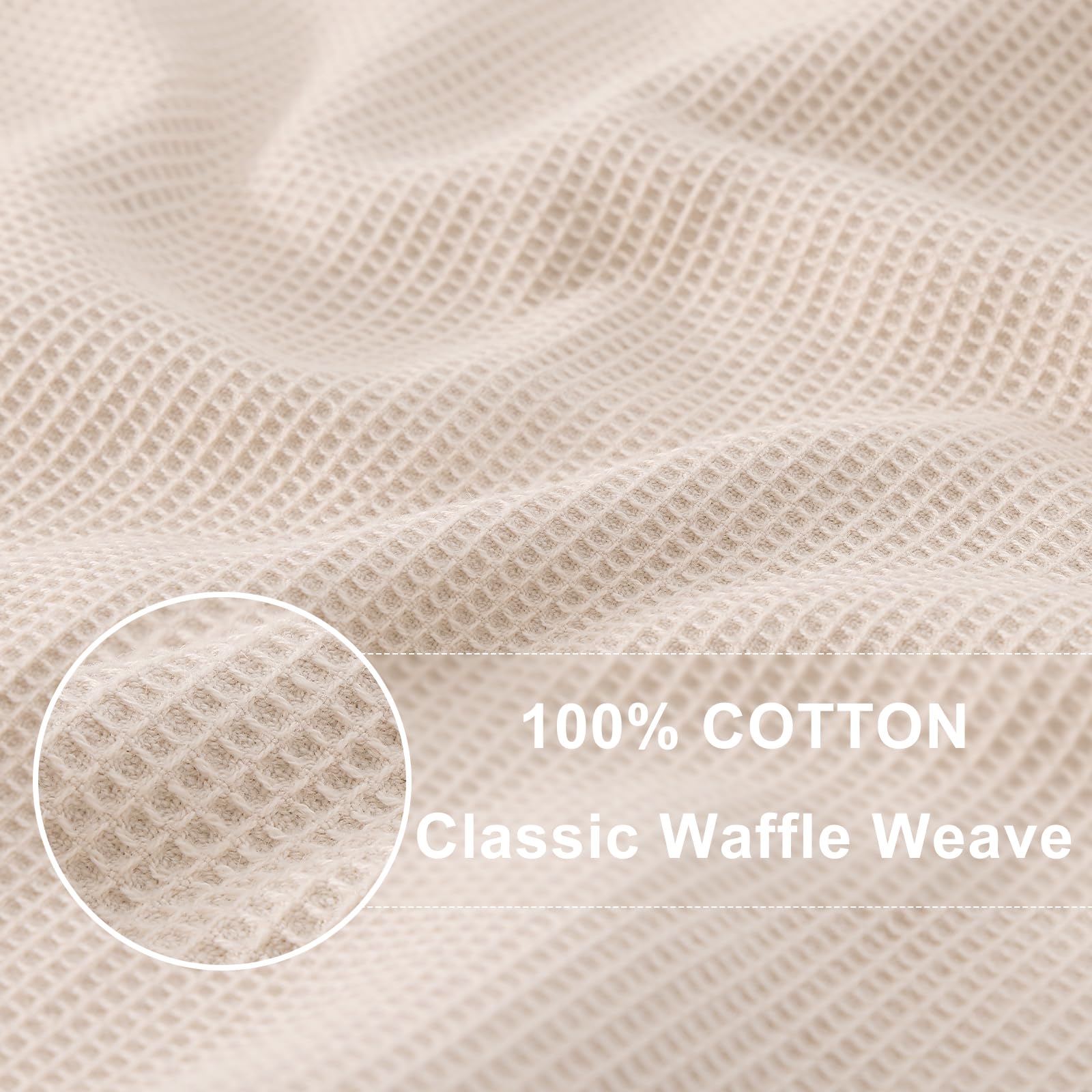 100% Cotton Waffle Weave Dish Cloths (8 Count)