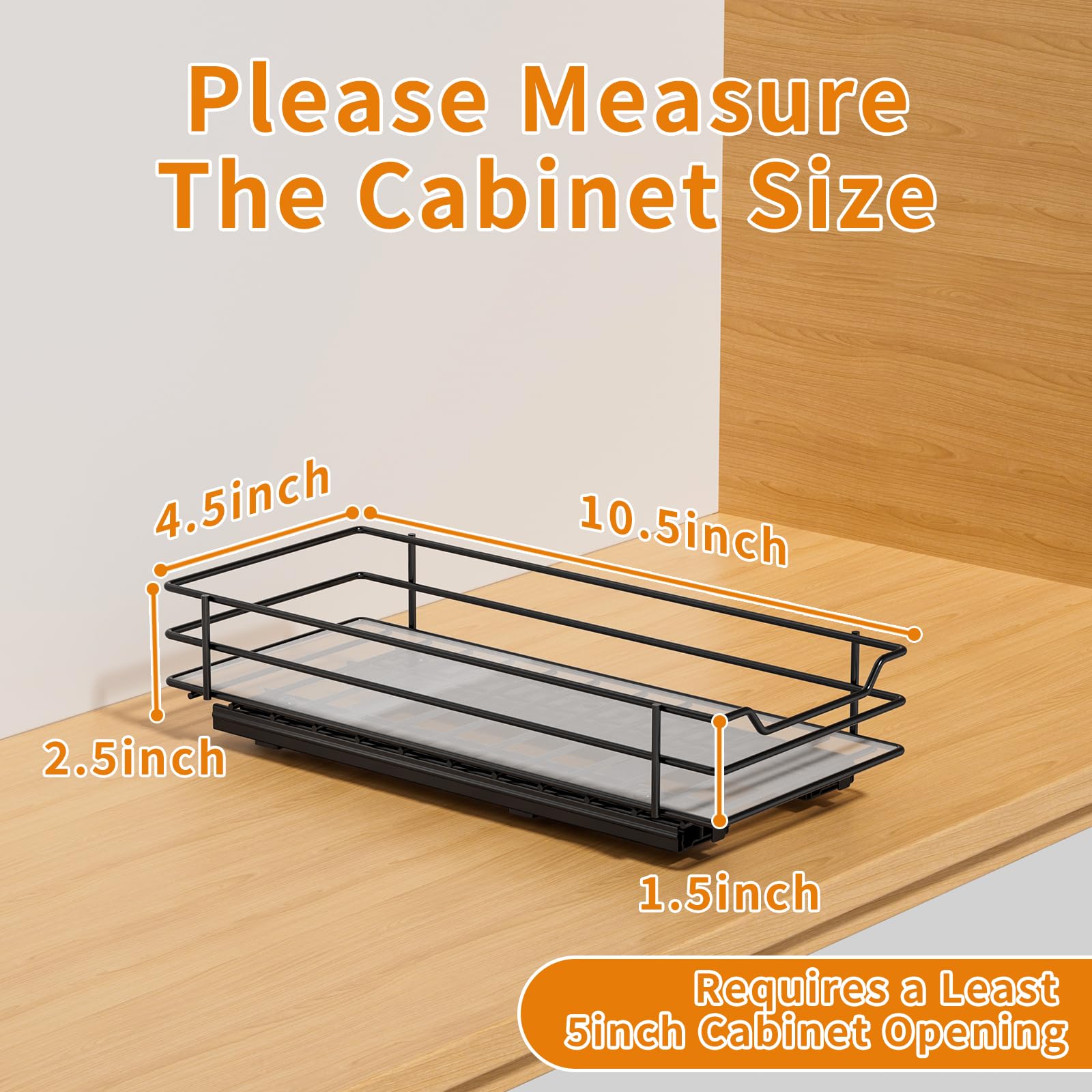 Pull Out Spice Rack Organizer