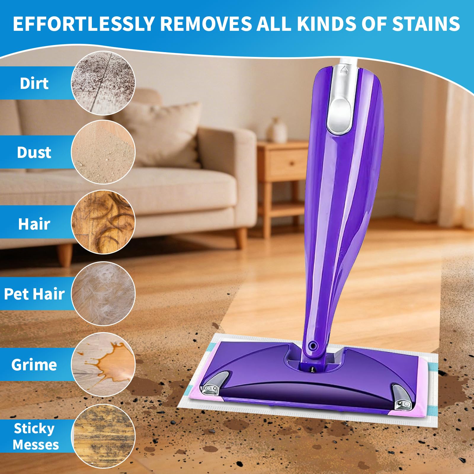 100 Count Wet Jet Pads Refills for Swiffer WetJet Mop