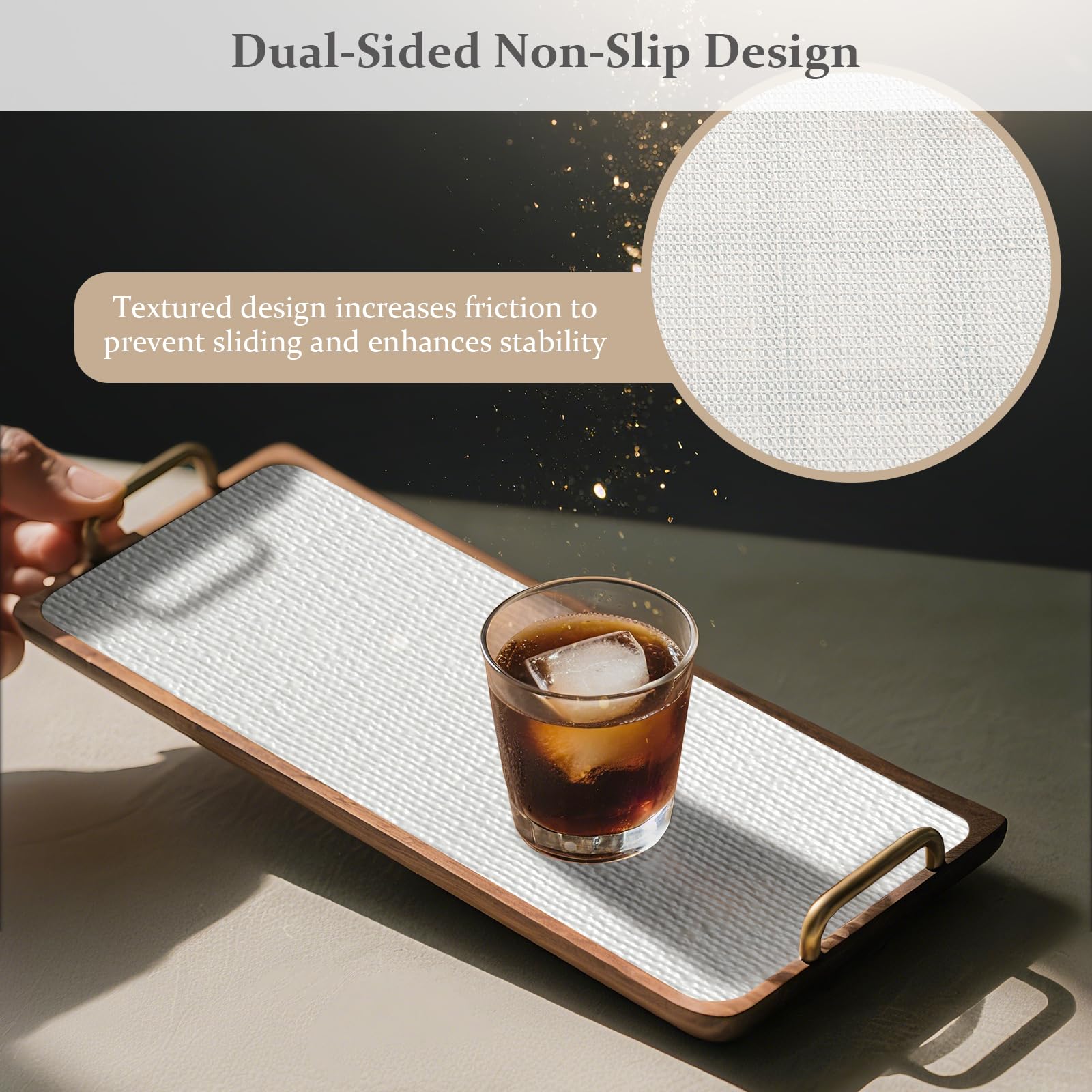 Drawer and Shelf Liner for Kitchen Cabinet Non Adhesive Non Slip 12in x 10FT (120 sq in.)