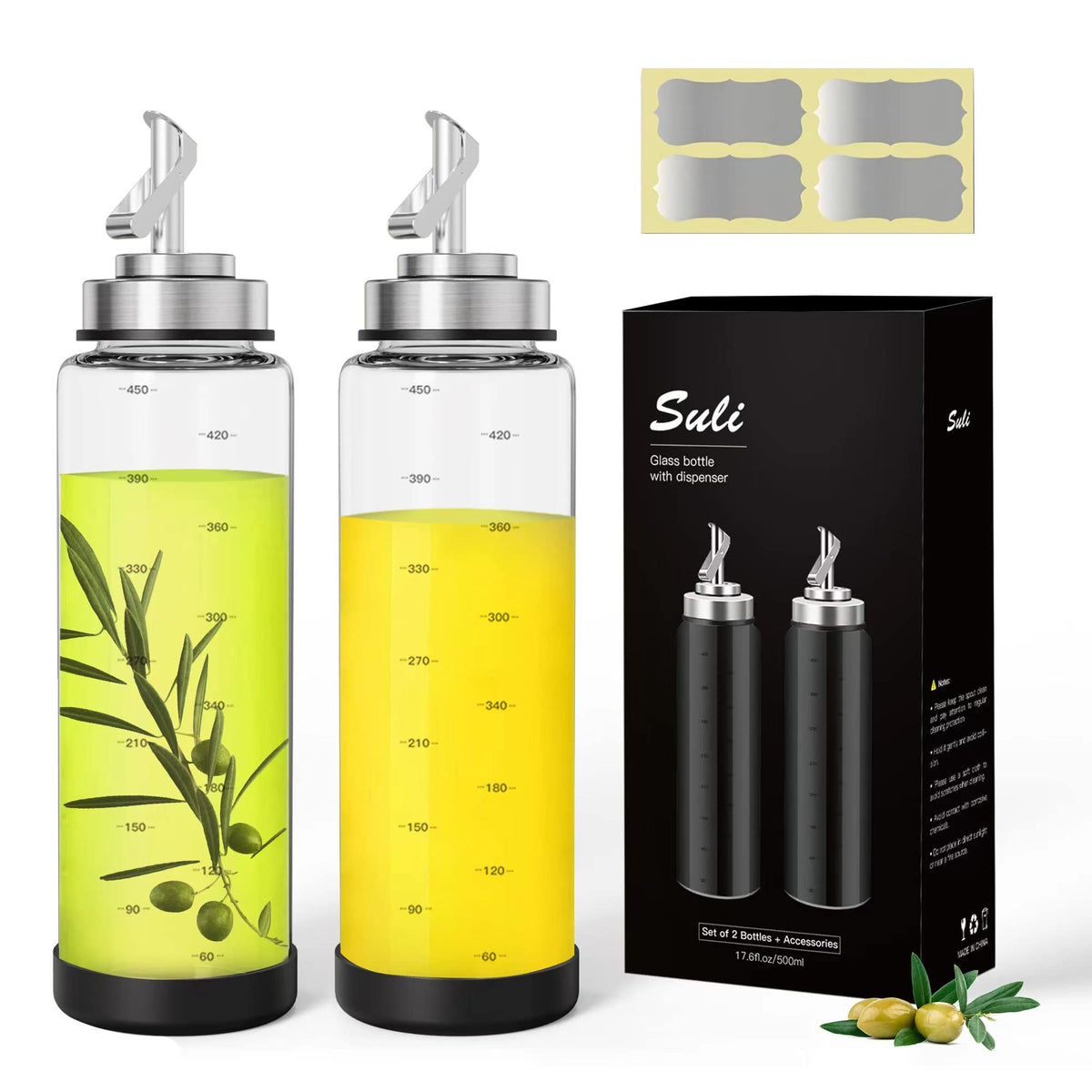 Glass Olive Oil Dispenser Bottle