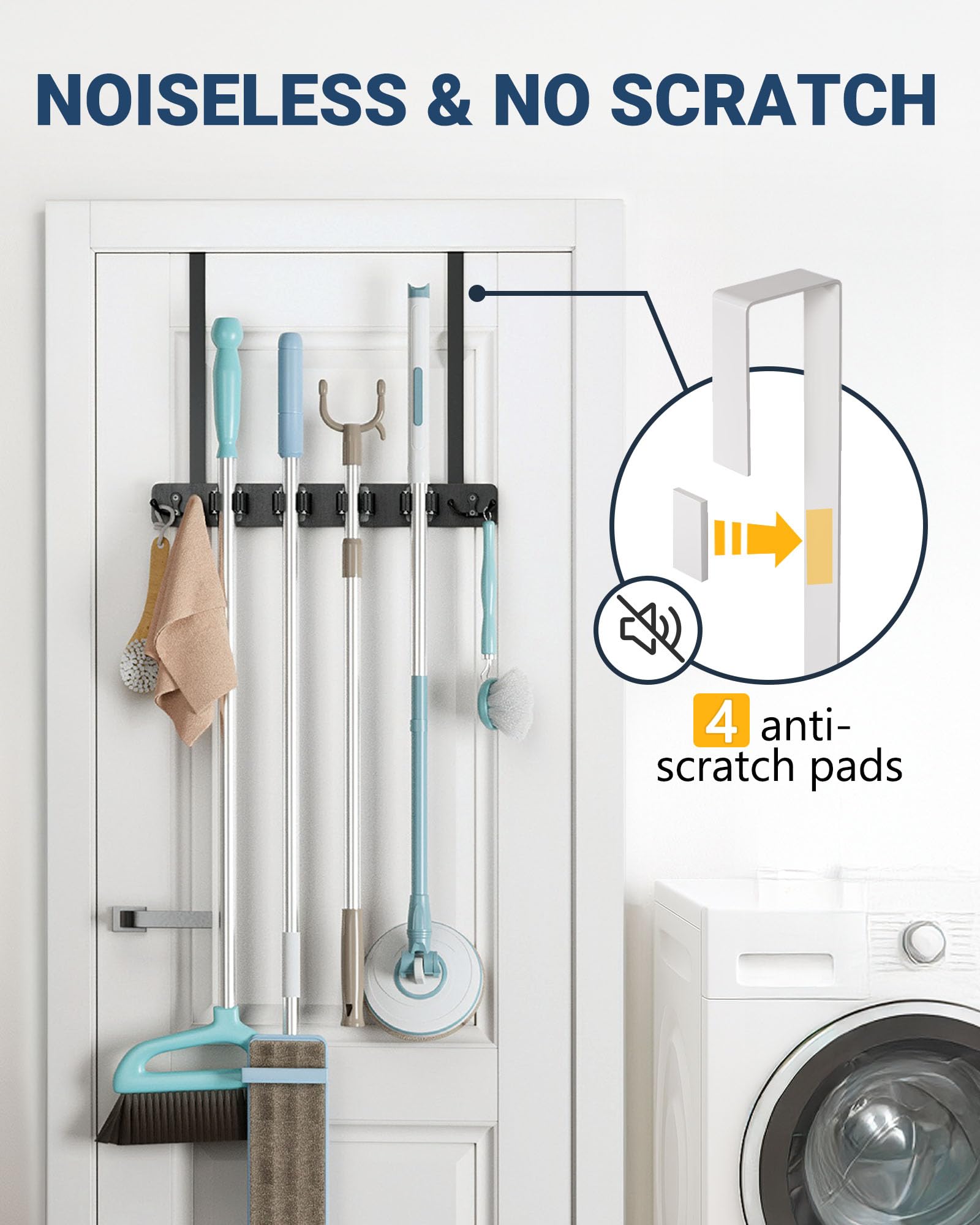 Broom Holder Door Mount