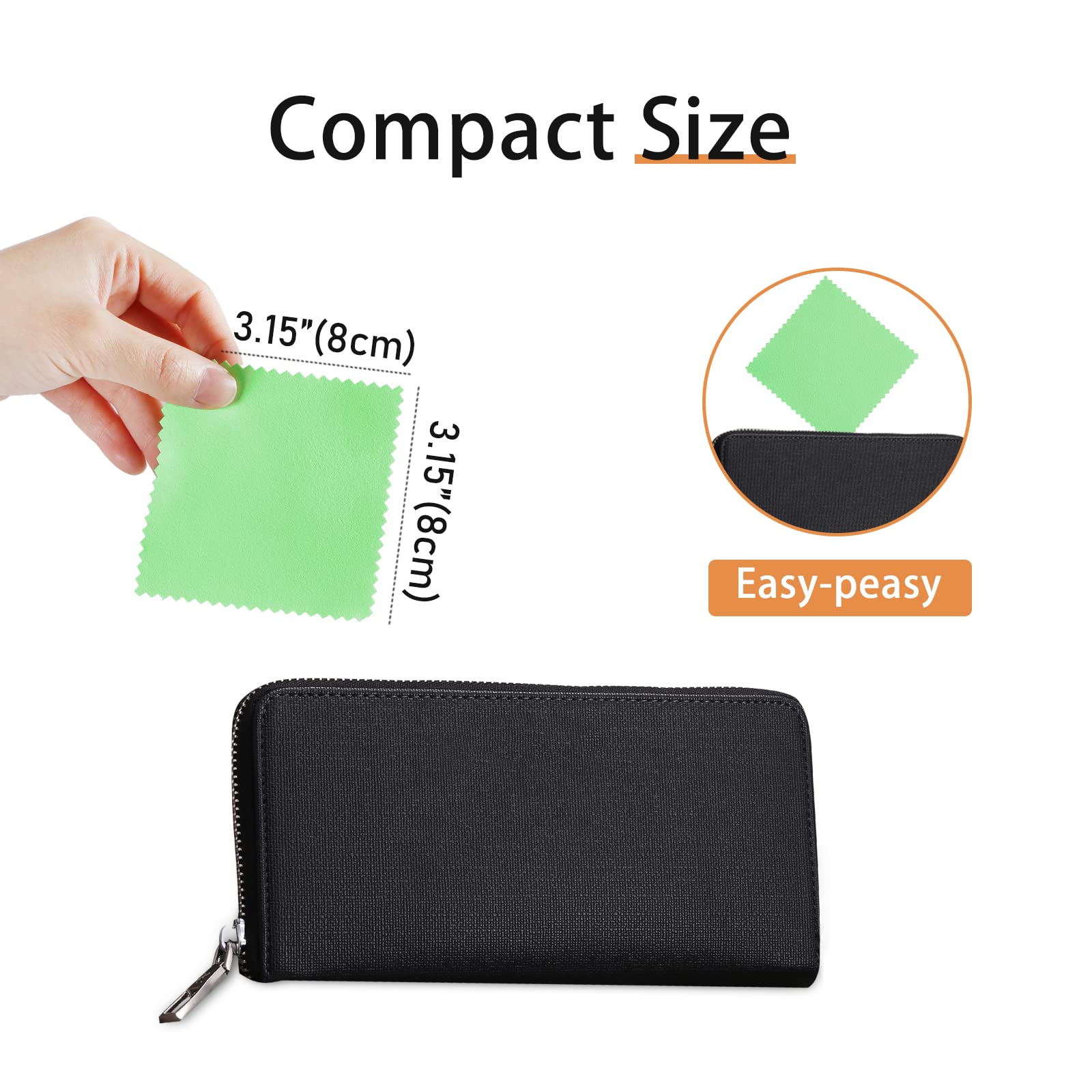 100pcs Jewelry Cleaning Cloth (100 Count)