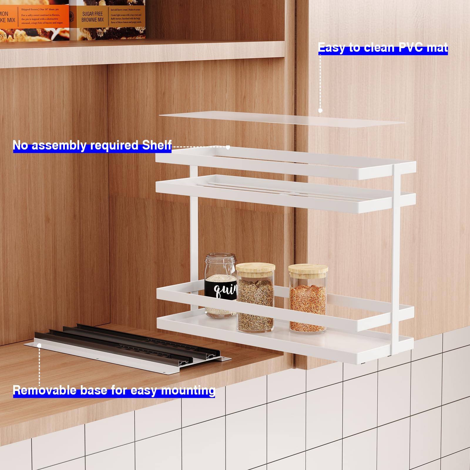Pull Out Spice Rack Organizer for Cabinet