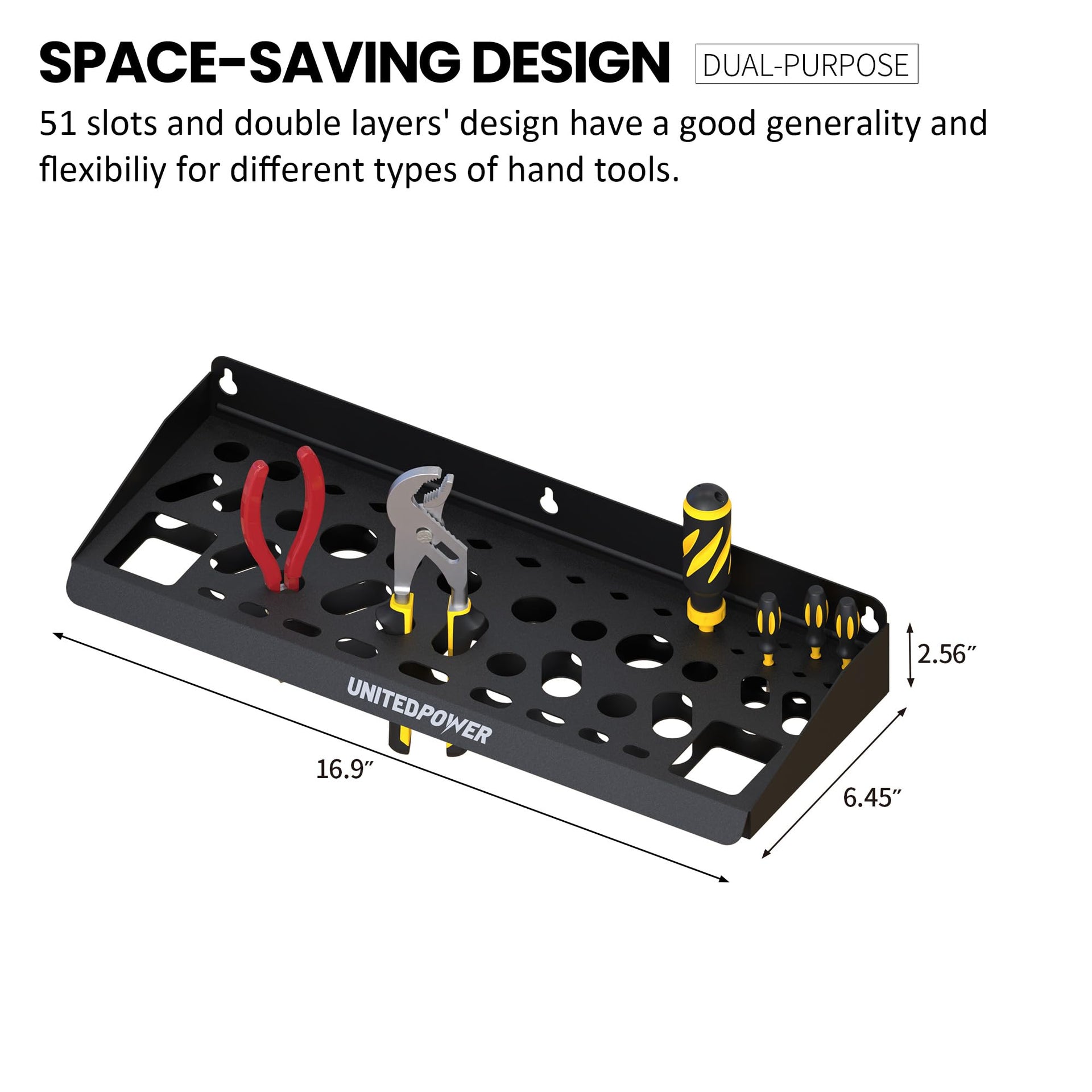 Wall Mount Tool Storage Rack