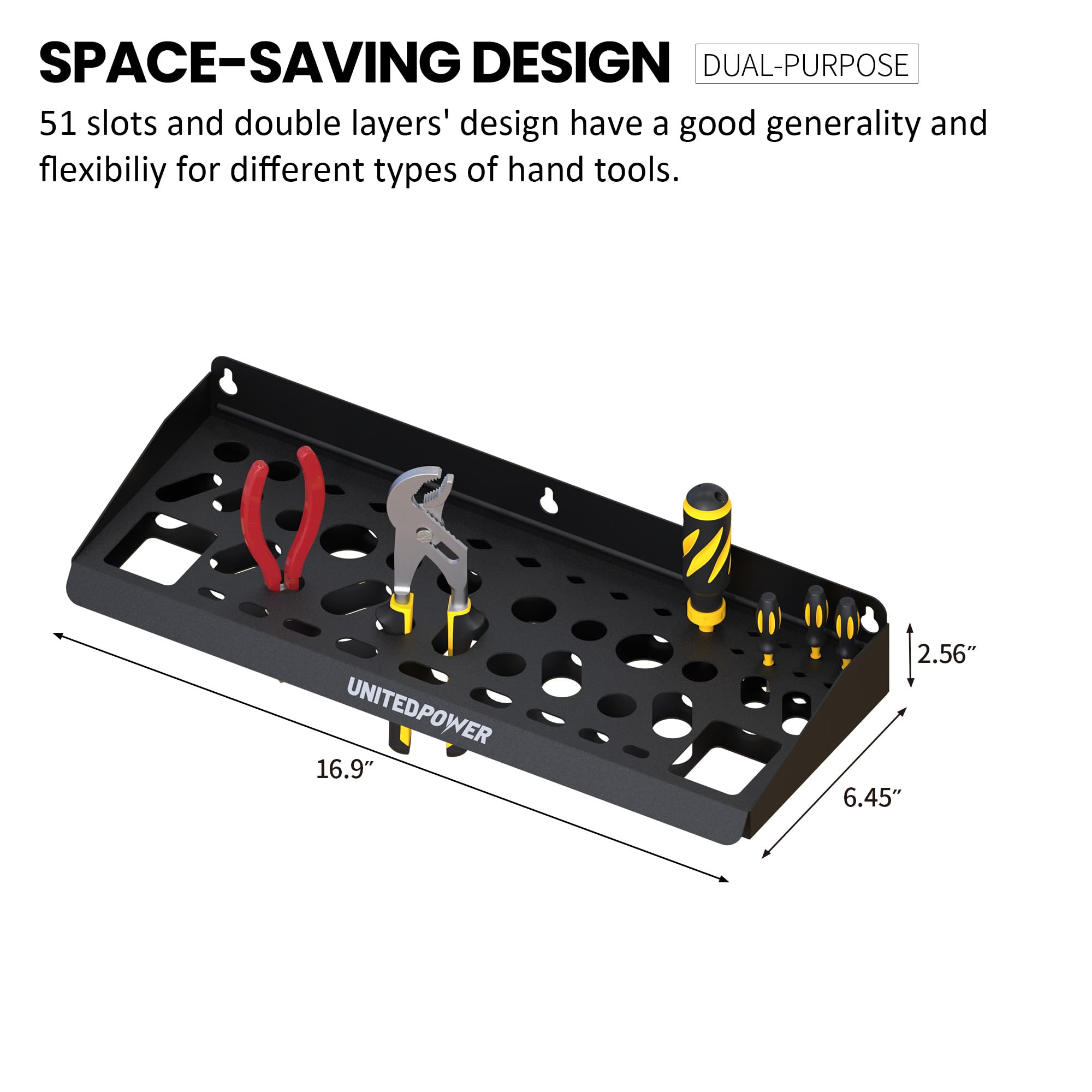 Wall Mount Tool Storage Rack