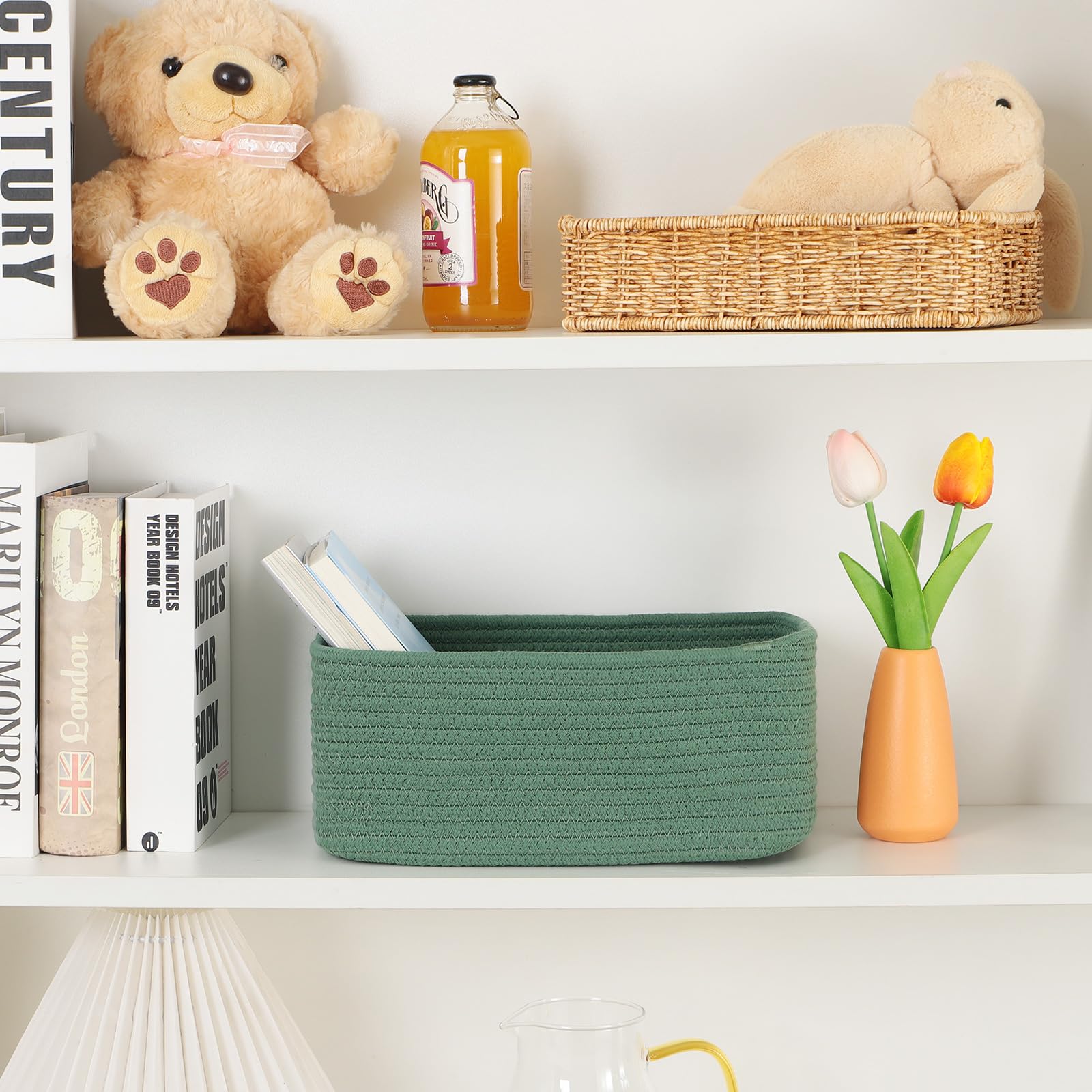 Small Storage Baskets for Organizing (4 Count)