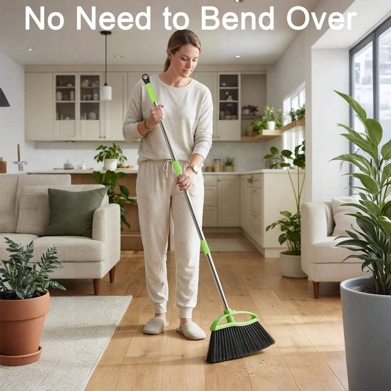 Soft Bristle Indoor Broom
