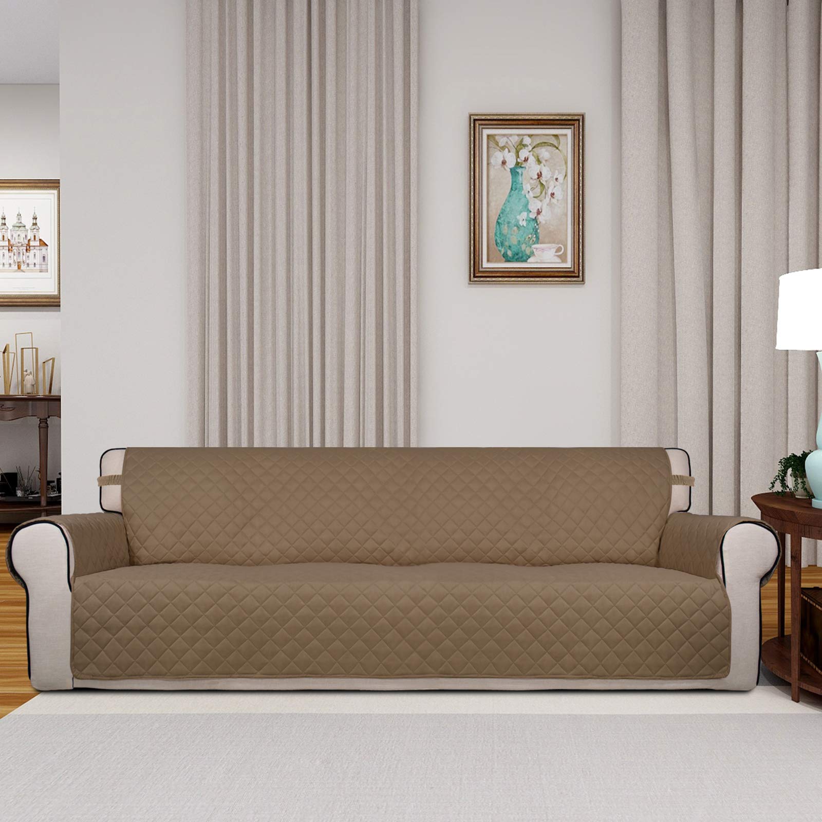 Reversible Quilted Couch Covers for Dogs Sofa Cover 4 Seater 88"