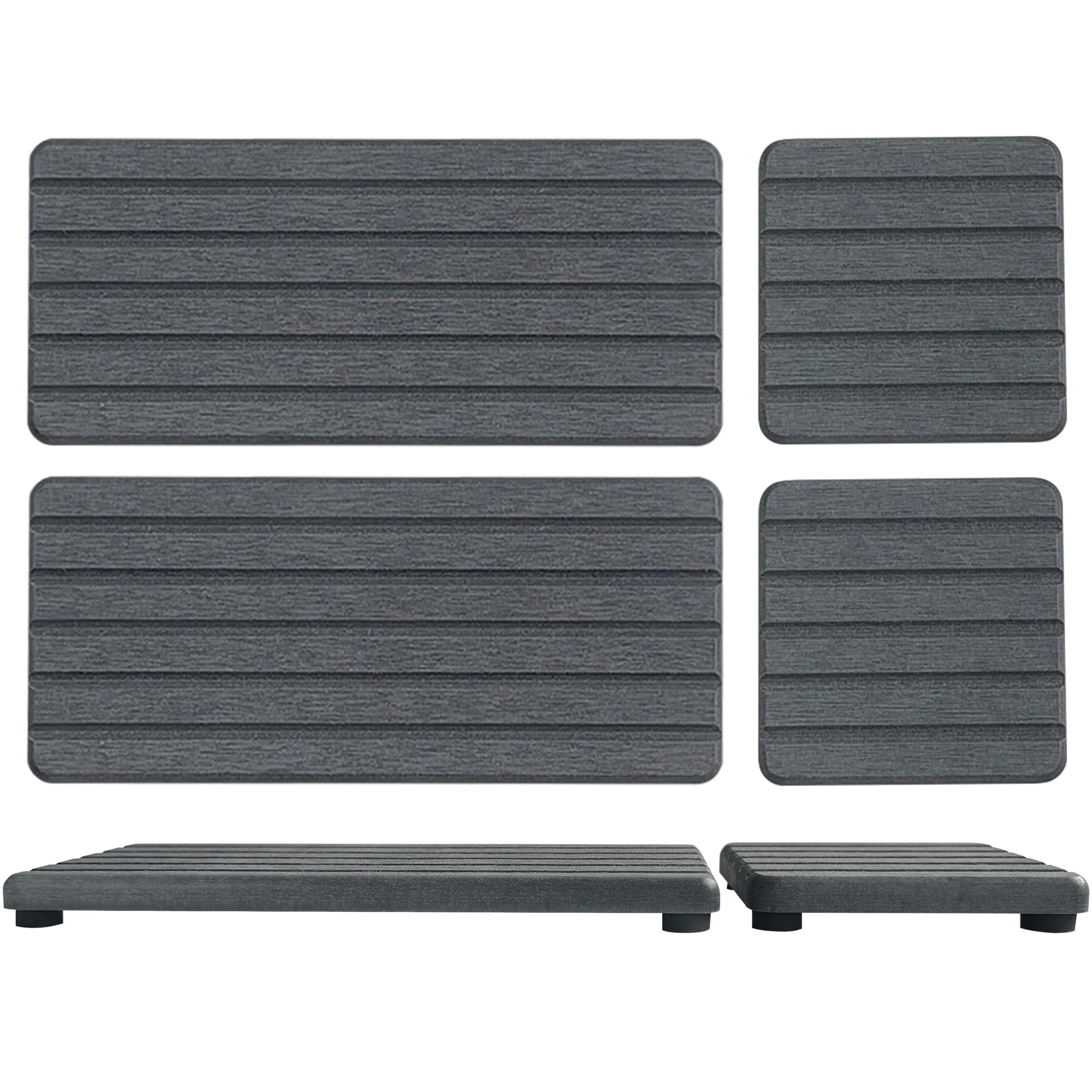 Set of 4 Water Absorbent Diatomite Coasters (4 Count)