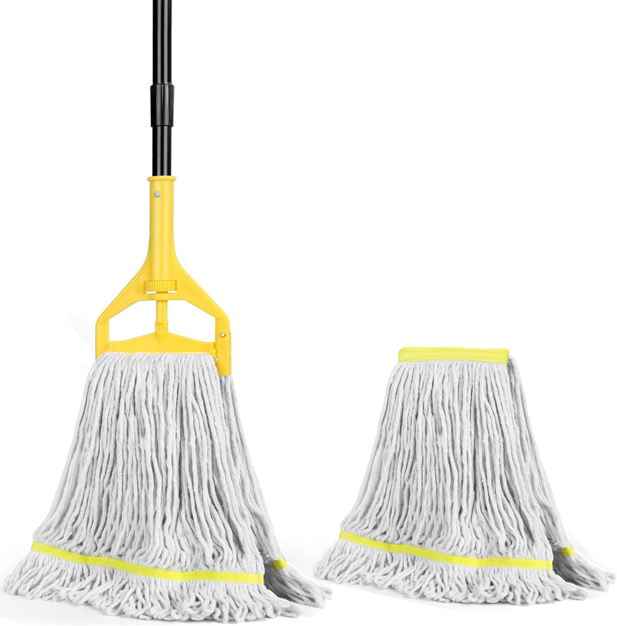 Heavy Duty Commercial Industrial Cotton Mop with Long Handle