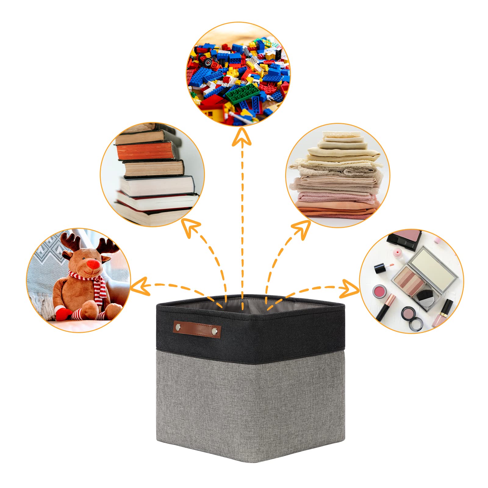 Cube Collapsible Storage Bins (4 Count)