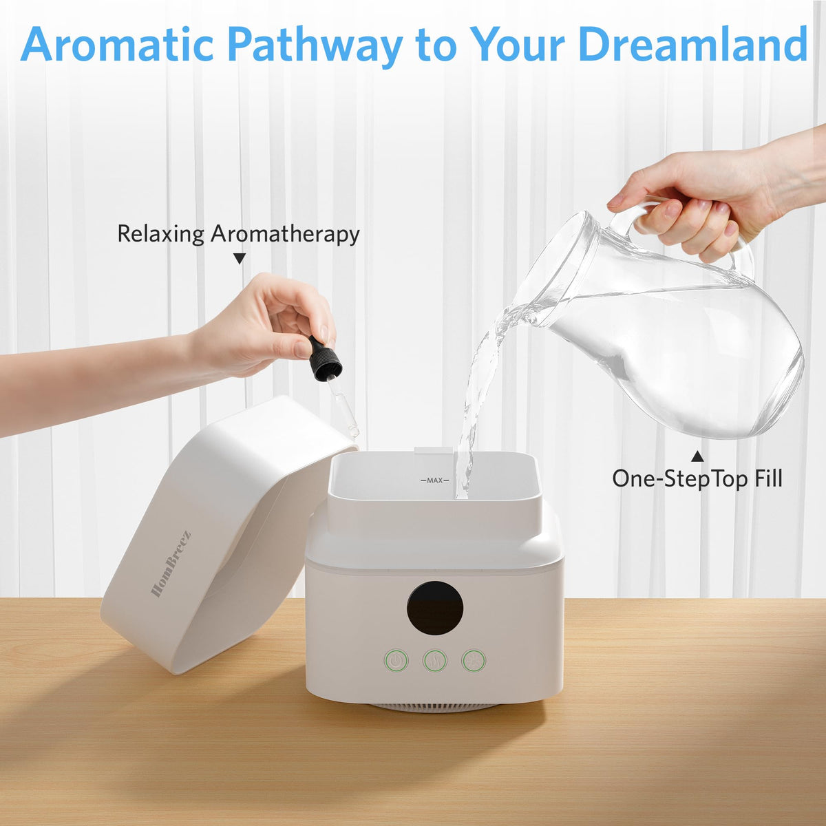 Air Purifier and Humidifier Combo for Bedroom