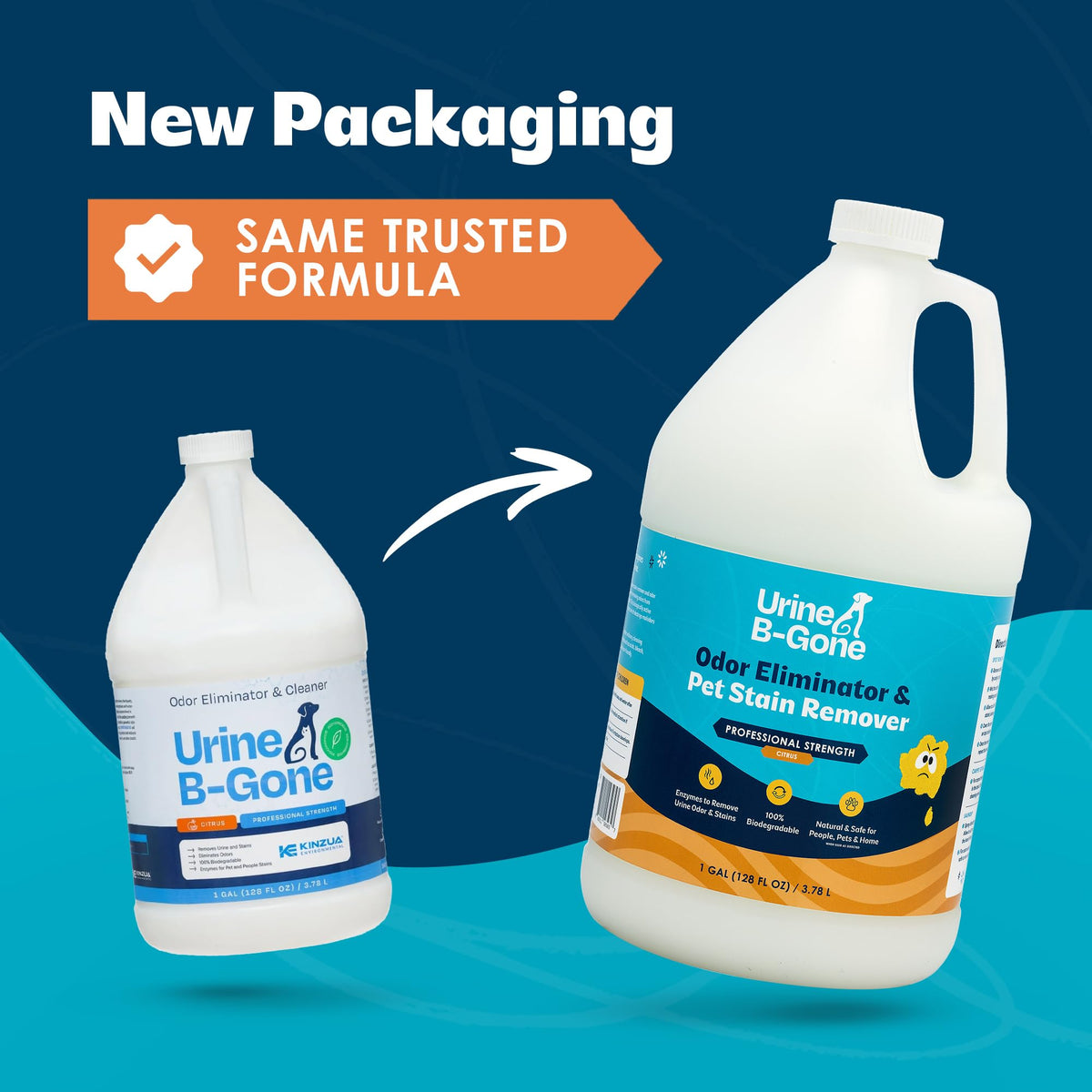 Urine B Gone Enzyme Cleaner for Human (128 Fl Oz)