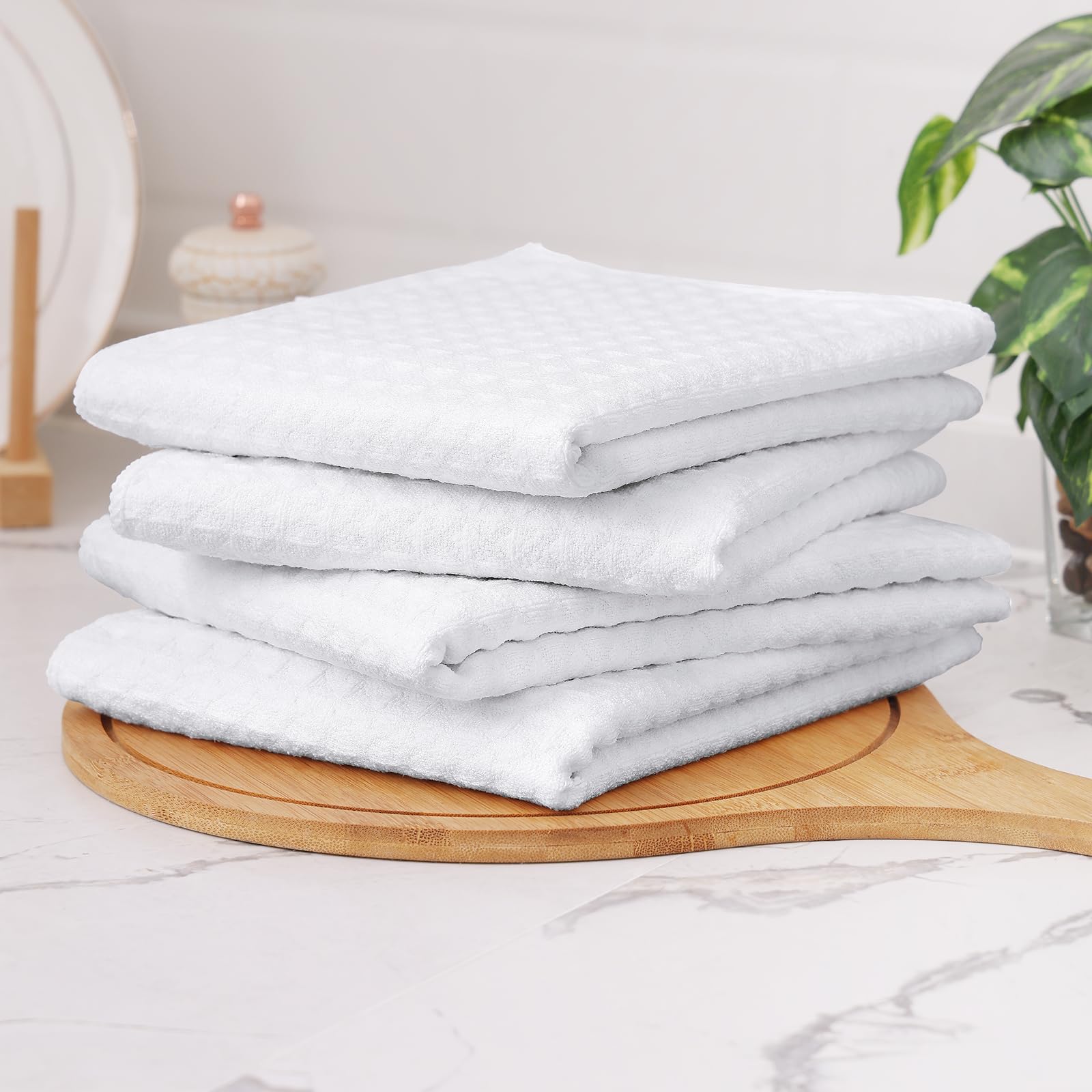 Microfiber Kitchen Towels and Dishcloths Sets (12 Count)
