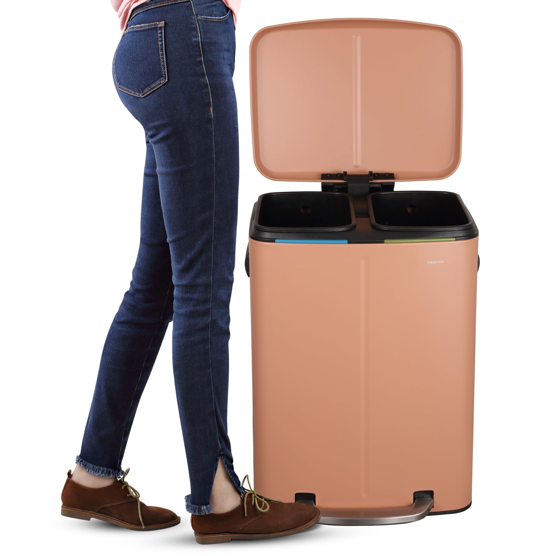 Marco 10.6 Gal Double Bucket Step Trash Can