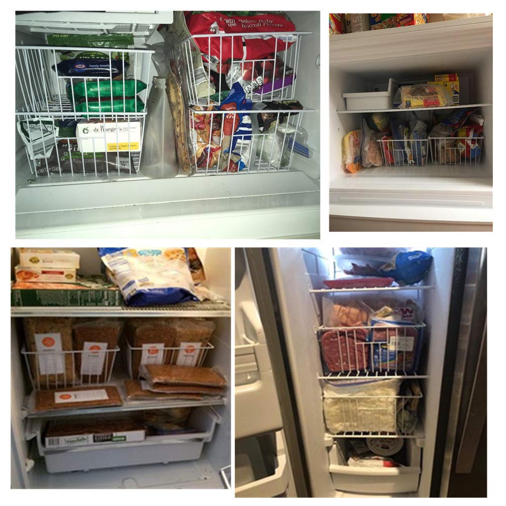 16inch Upright Freezer Organizer Baskets for 13 (6 Count)