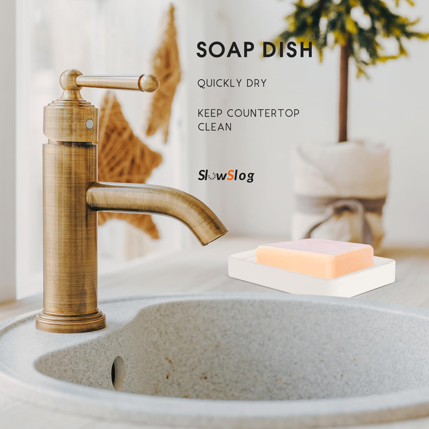 2 Pack Diatomite Soap Trays (2 Count)