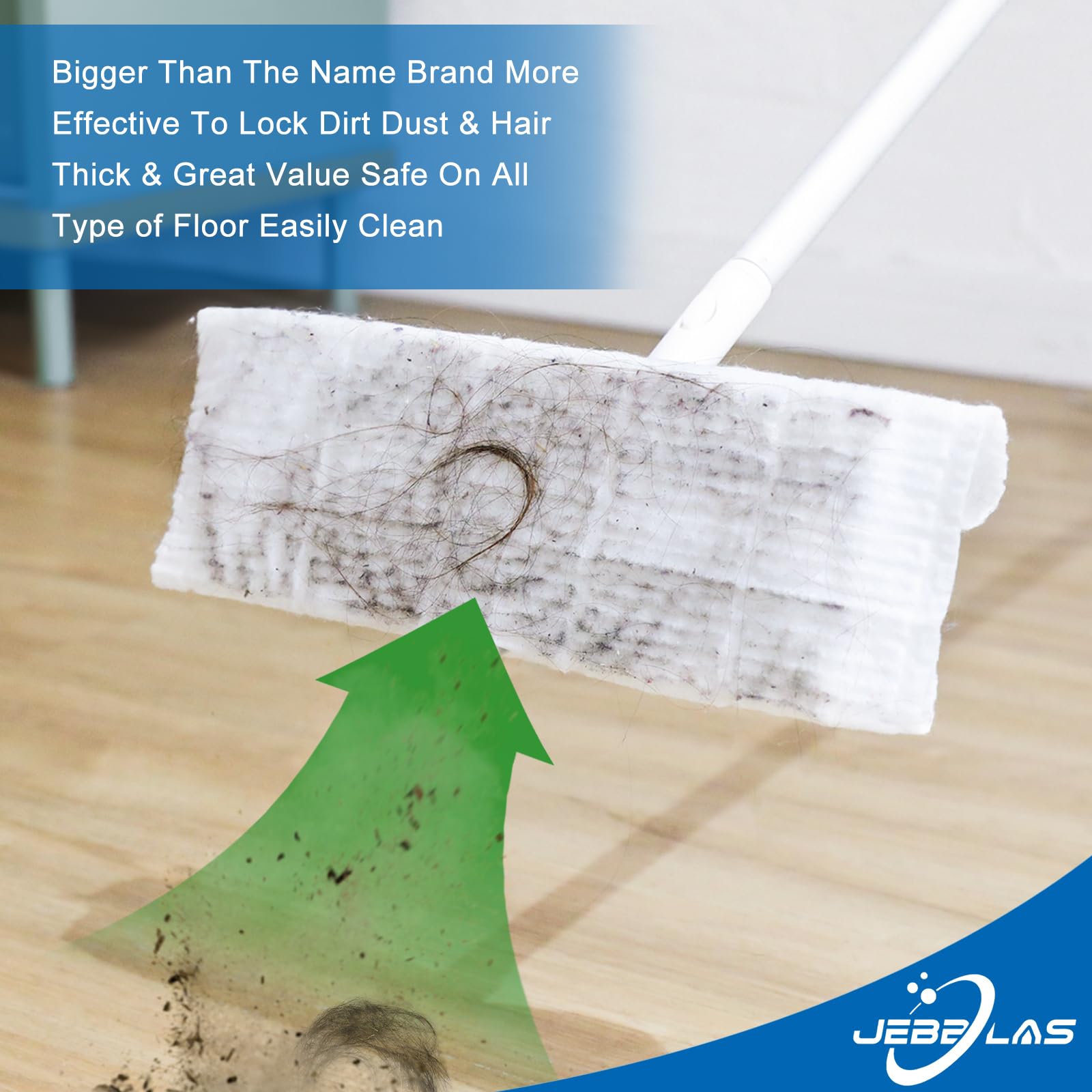 Disposable Mop Cloth Dry Sweeping Pad for Floor Mop Sweeping Cloths Multi Surface Refills (180 Count)