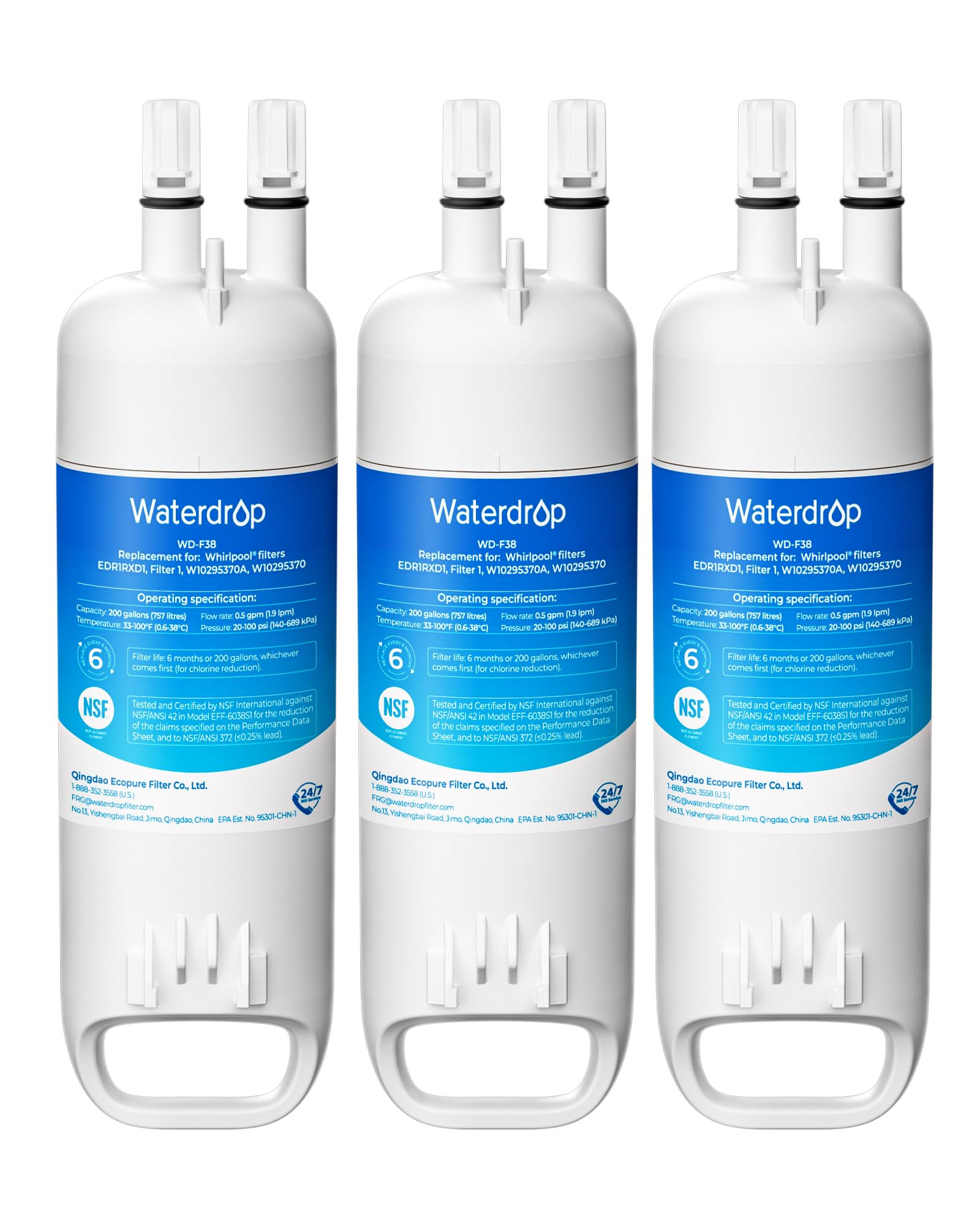 EDR1RXD1 Refrigerator Water Filter (3 Count)