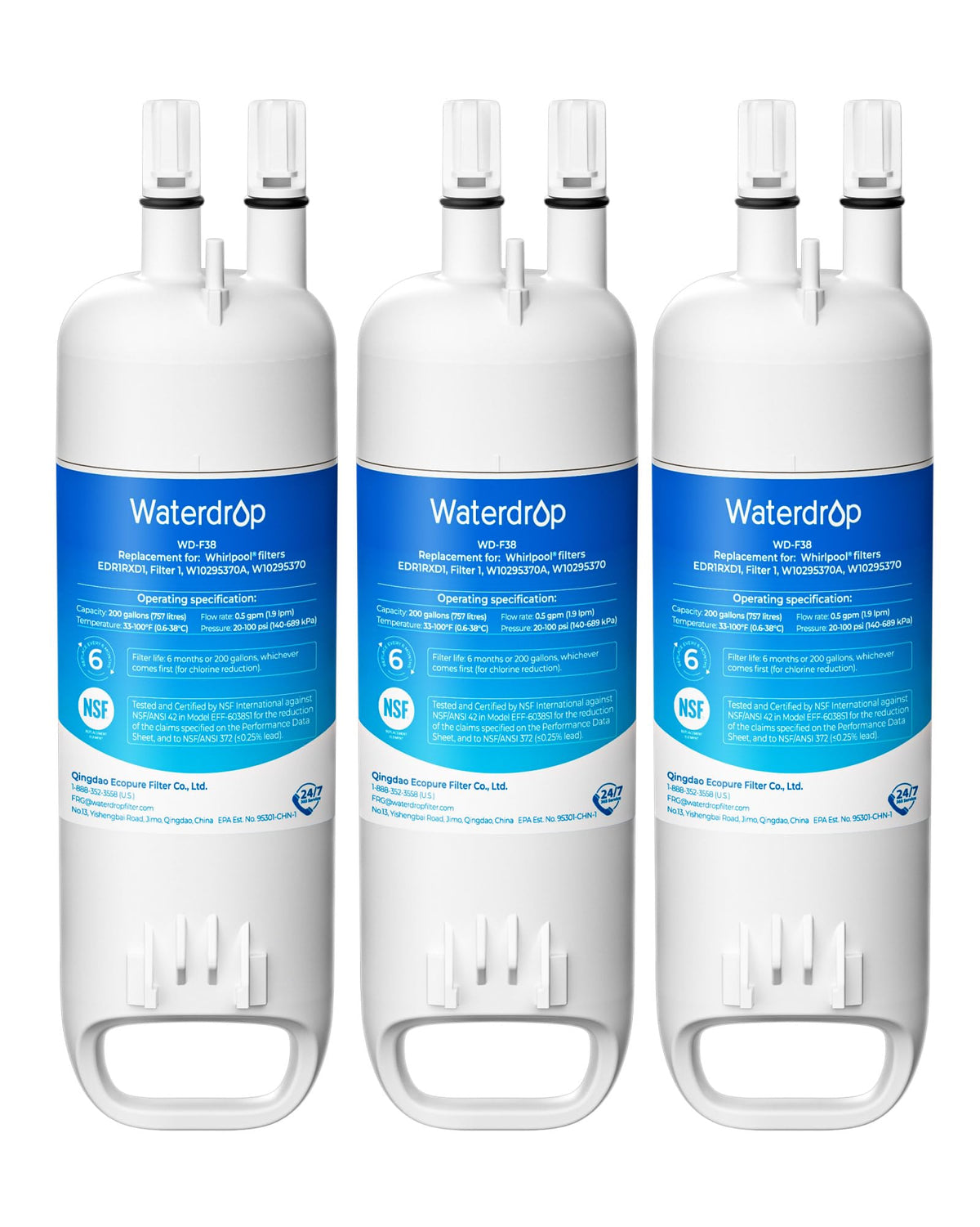 EDR1RXD1 Refrigerator Water Filter (3 Count)