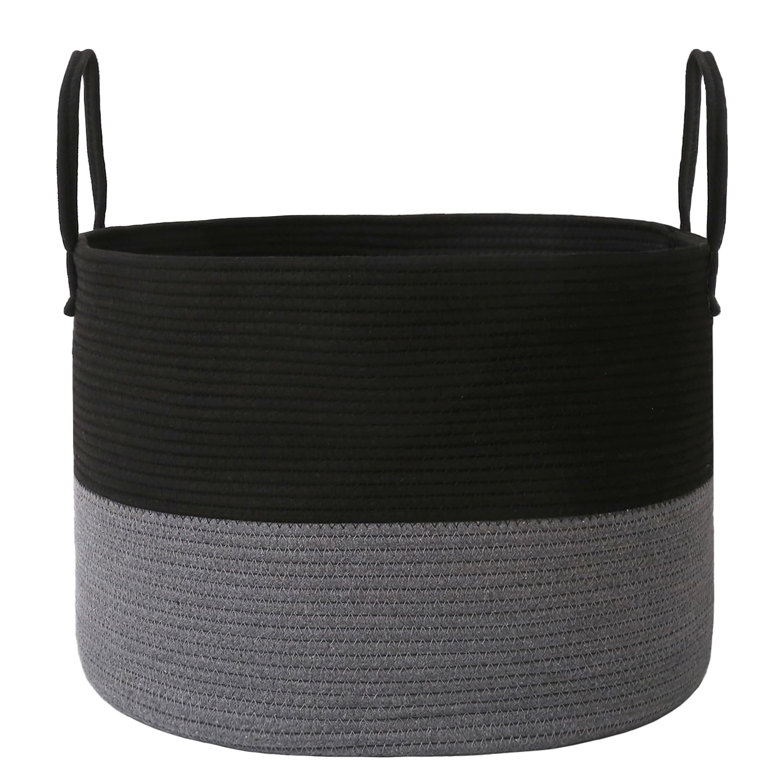 115L Extra Large Machine Washable Cotton Rope Blanket Basket