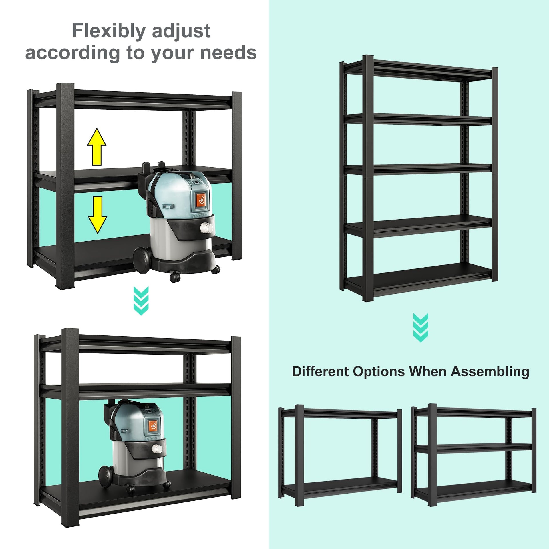 48" W Garage Shelving Heavy Duty