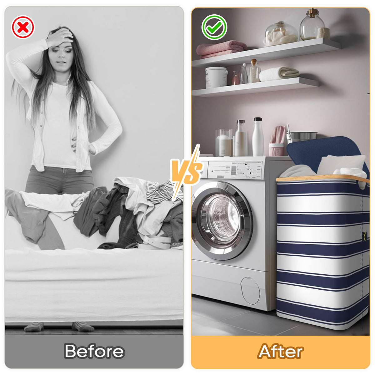 Laundry Hamper with Lid