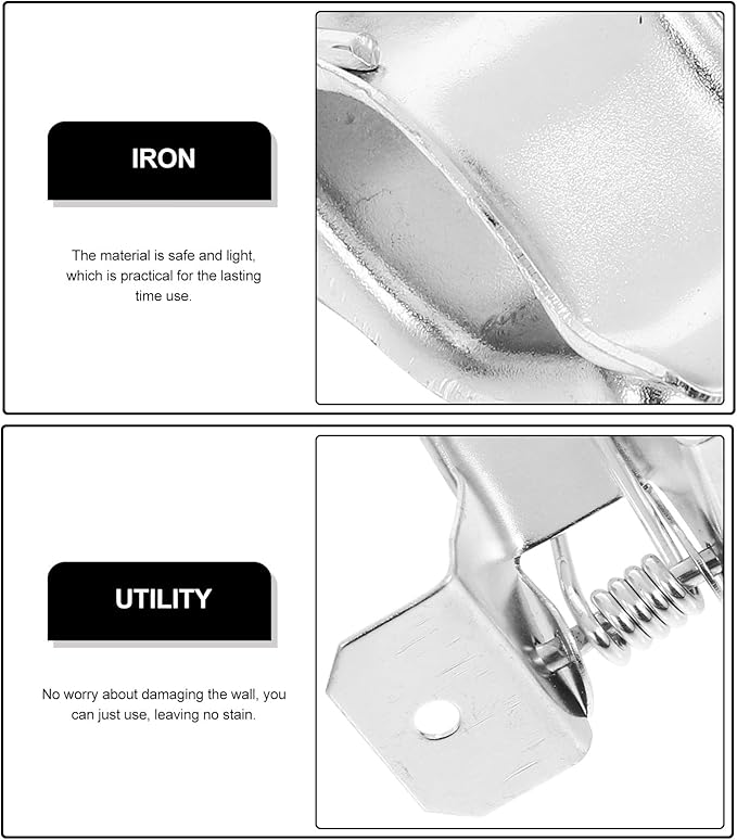 10pcs Wall Mounted Broom Organizer Mop and Broom Holder Utility Hooks for Laundry Room Storage and Cleaning Tool Hanging