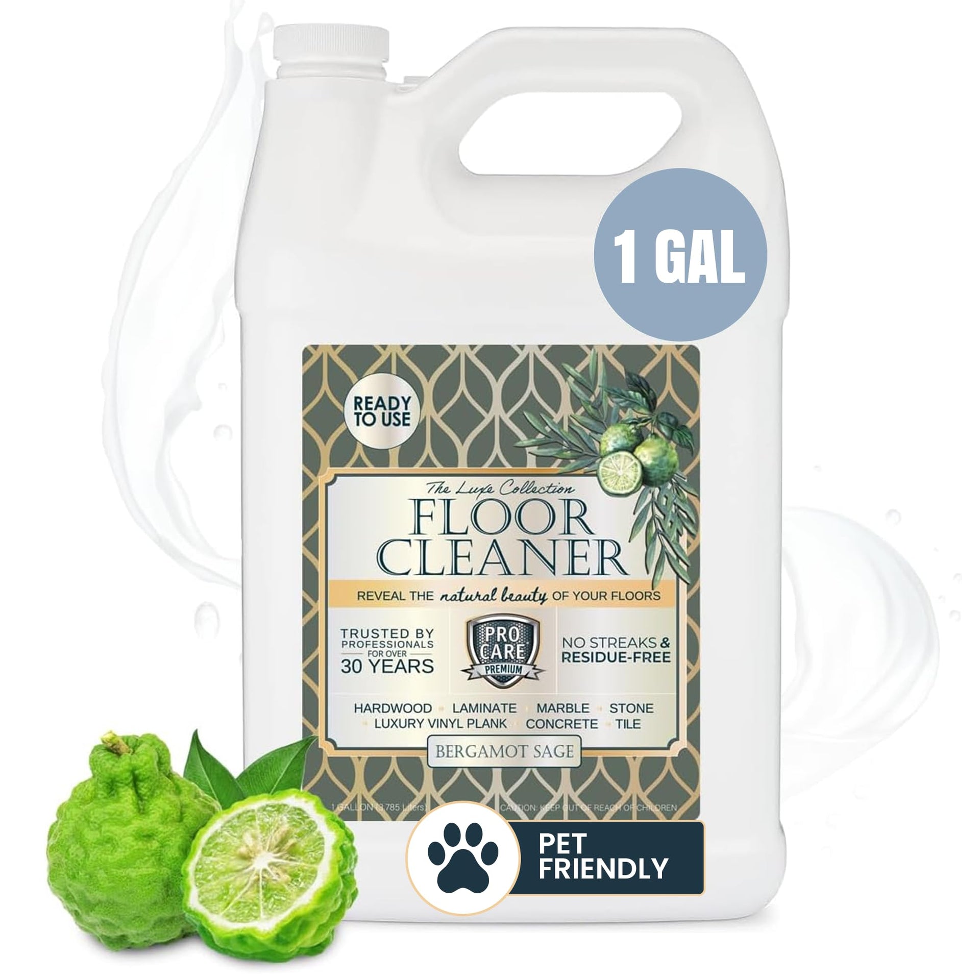 Bergamot Sage Floor Cleaner (128 Fl Oz)