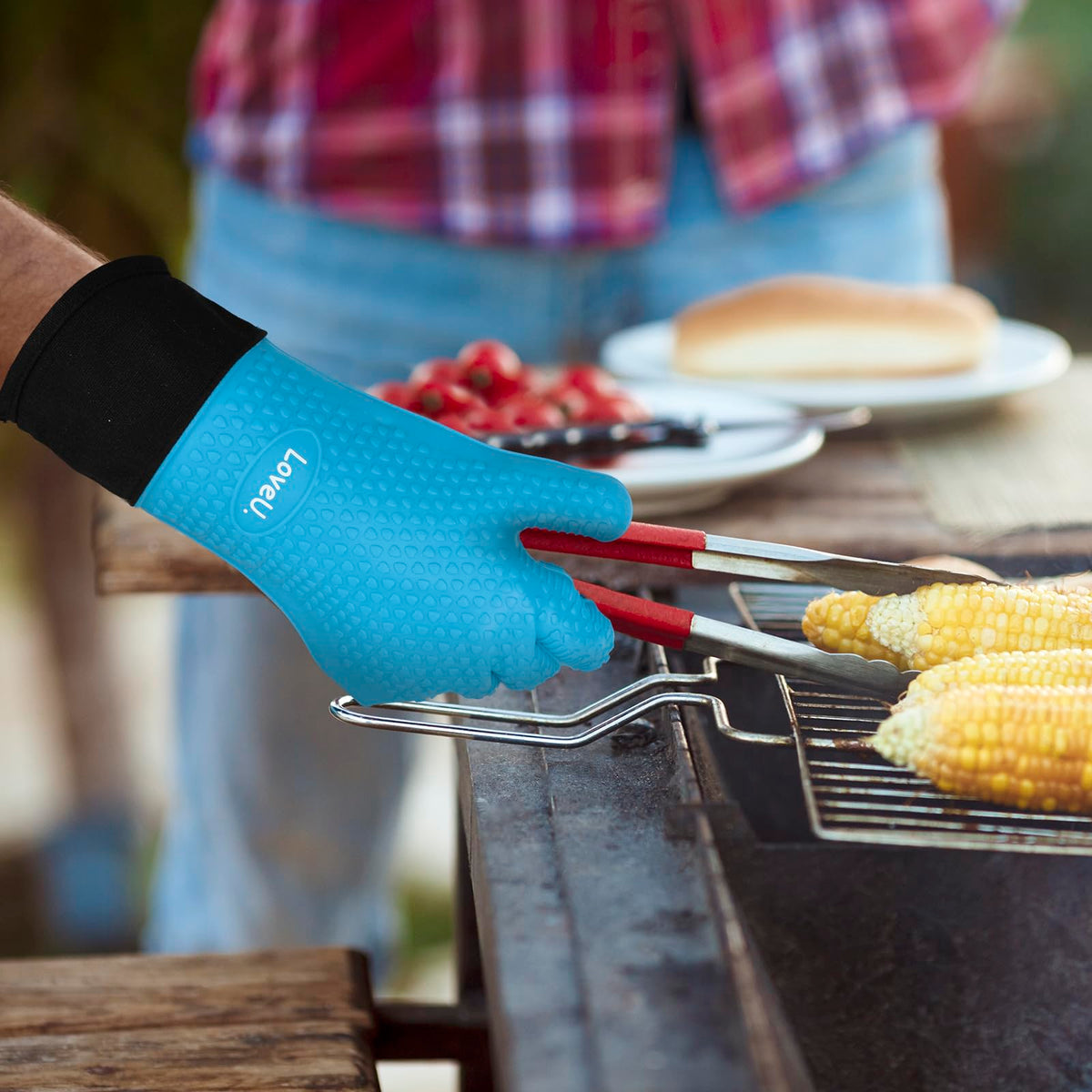 Silicone Oven Mitts Gloves (11 Ounce)
