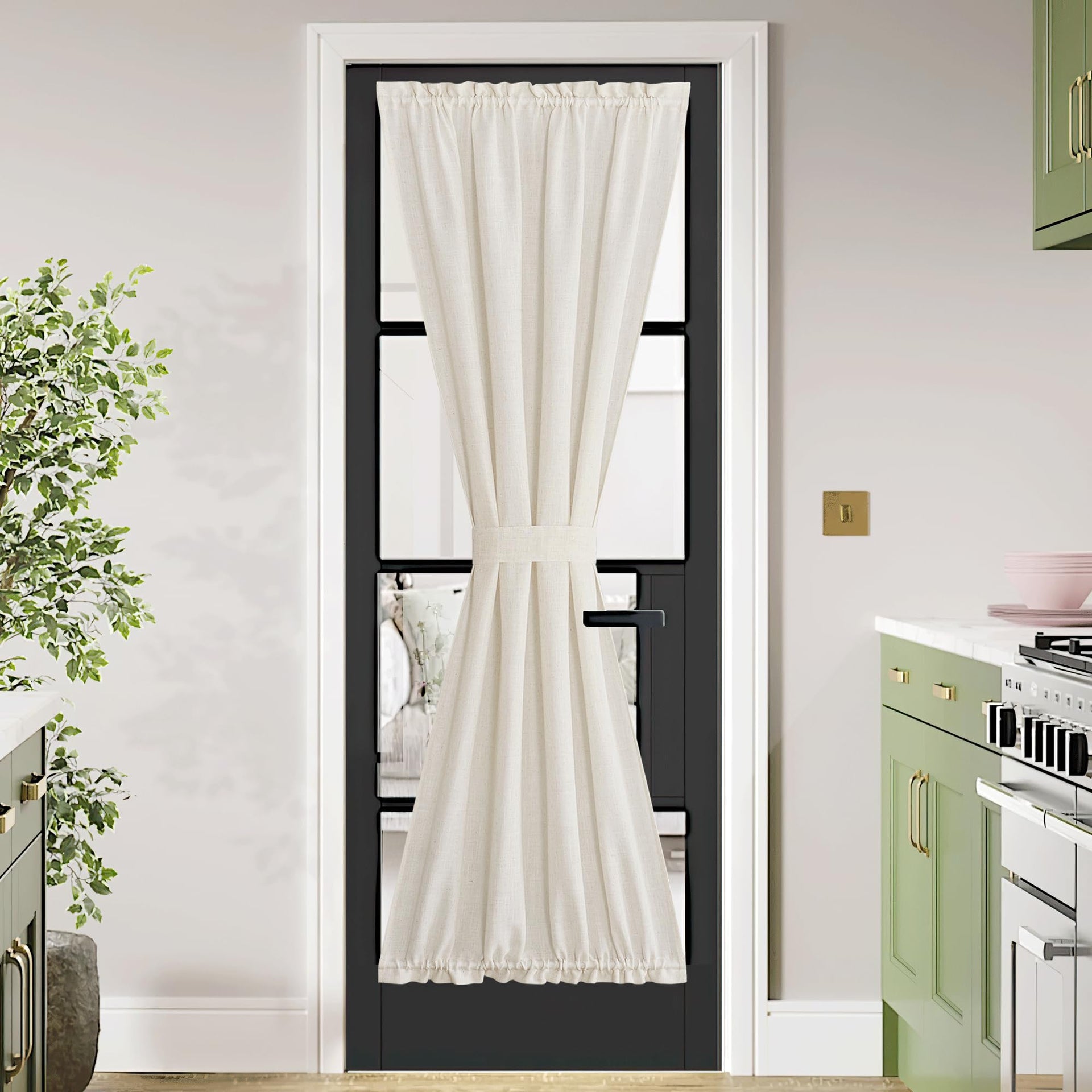 French Door Cover for Kitchen Window for Back Front Glass