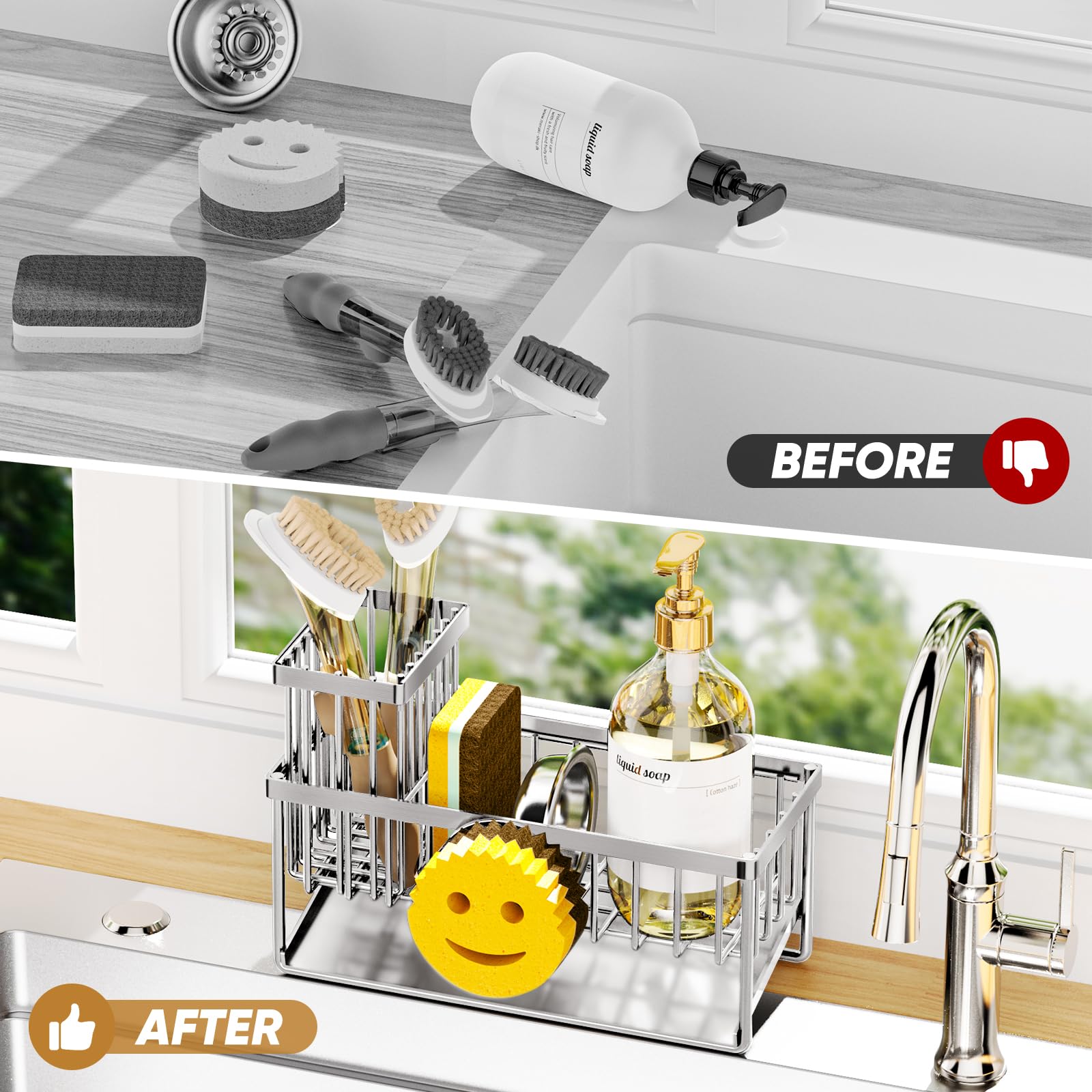 Sponge Holder for Kitchen Sink