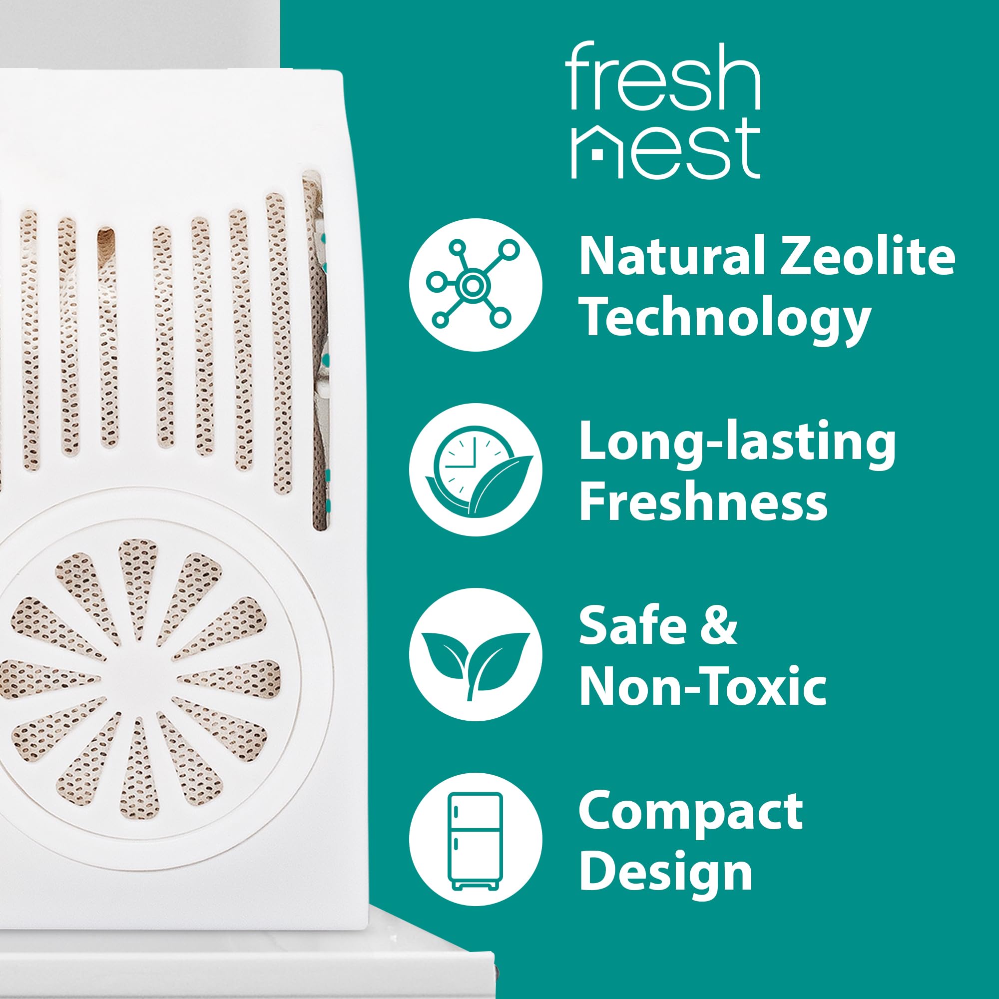 Refrigerator Deodorizer with Zeolites (4 Count)