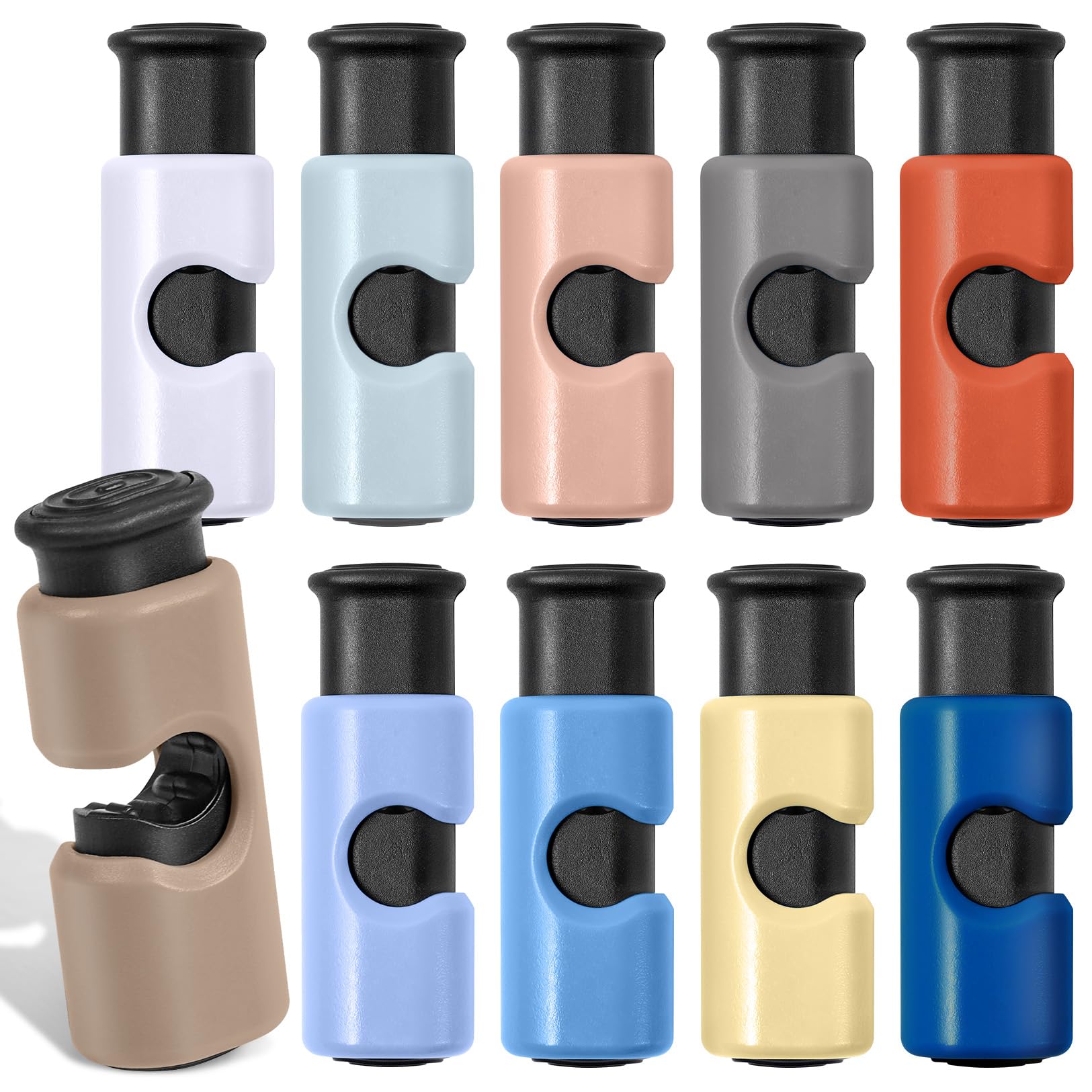 10 Pack Squeeze and Lock Bread Bag Clips