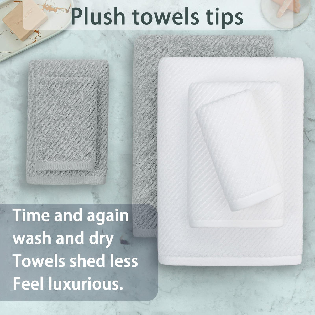 6PC Towel Set (6 Count)