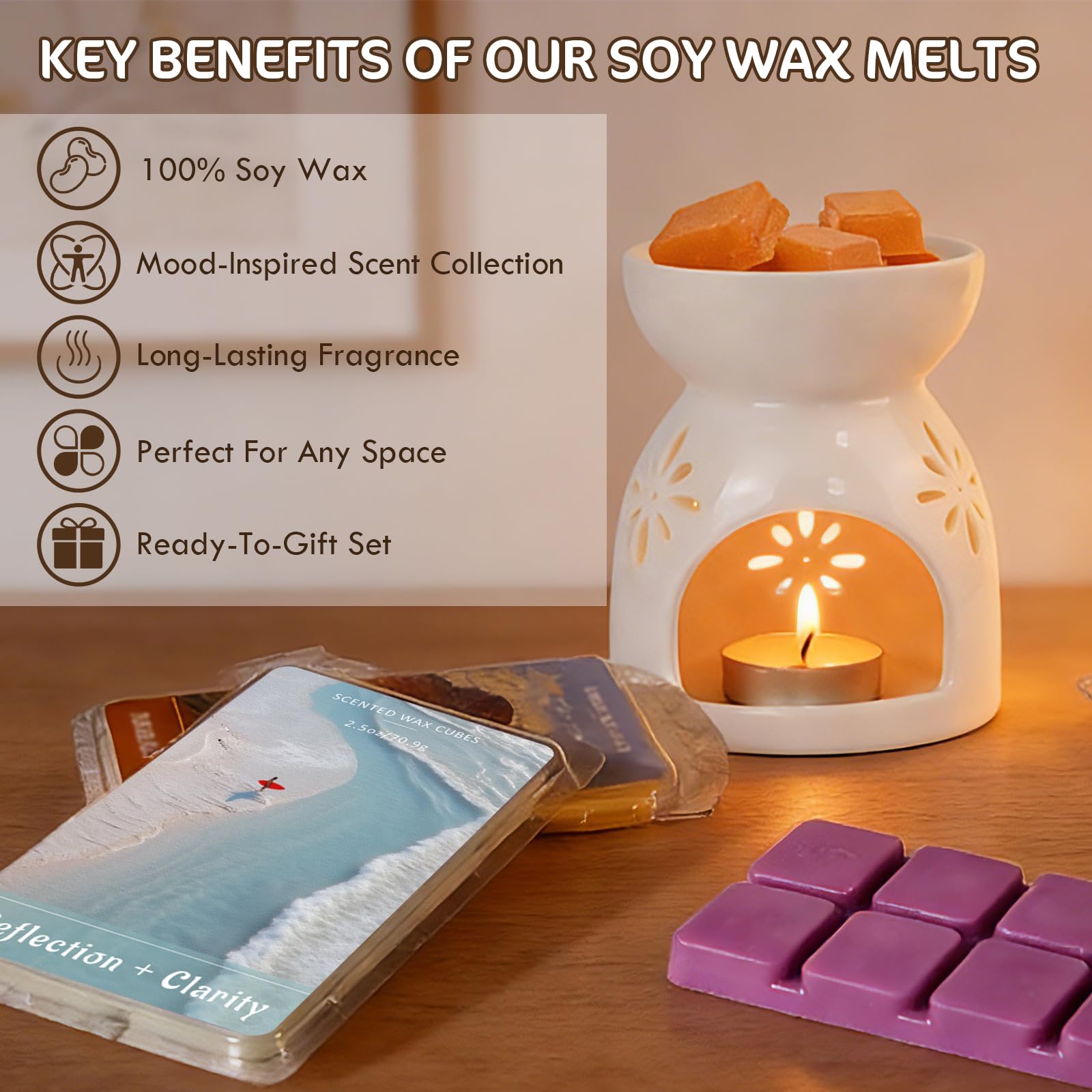 Wax Melts Soy Wax Cubes for Relax Healing