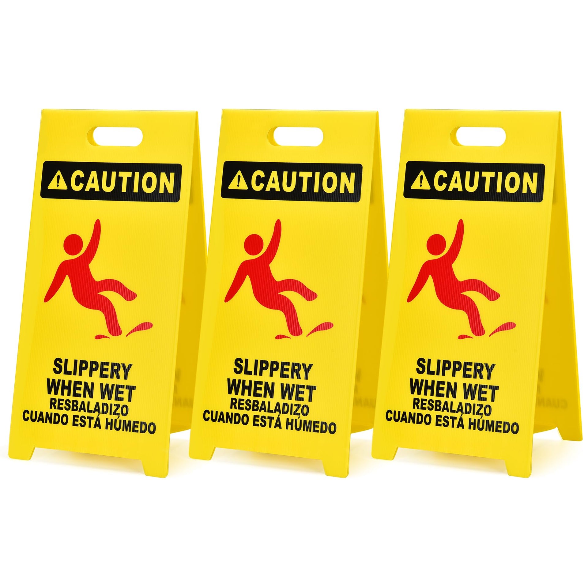 MATTHEW CLEANING 25'' Industrial Wet Floor Sign 3 Pack 2 (3 Count)