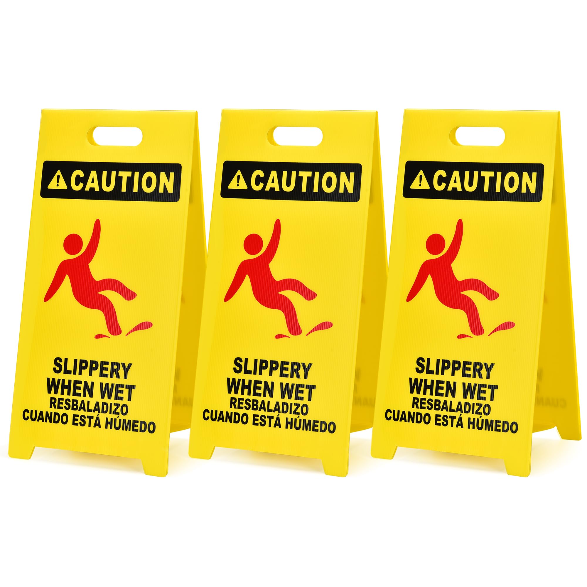 MATTHEW CLEANING 25'' Industrial Wet Floor Sign 3 Pack 2 (3 Count)