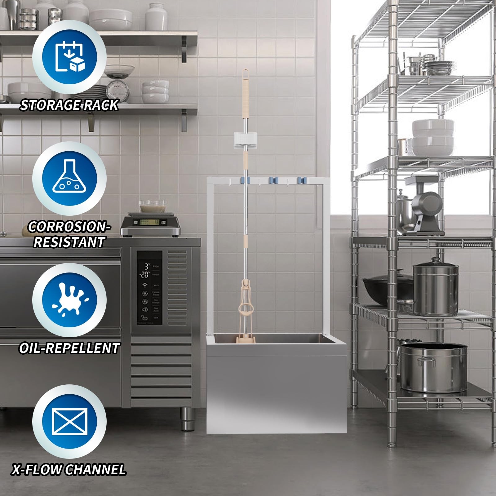 Stainless Steel Floor Mop Sink